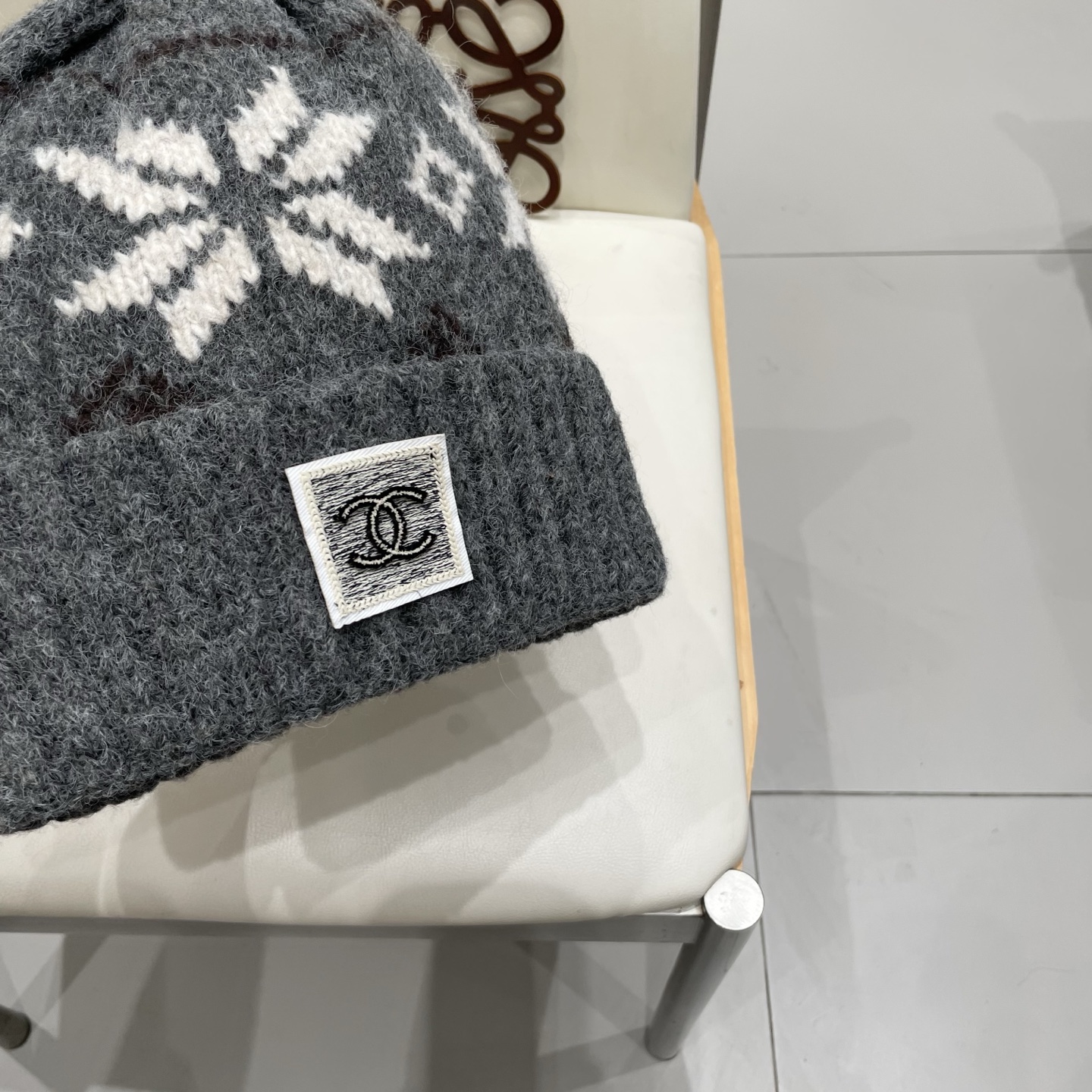  chanel香奈儿秋冬复古费尔岛针织帽女加厚保暖护耳毛线帽男含羊毛混纺防寒帽子