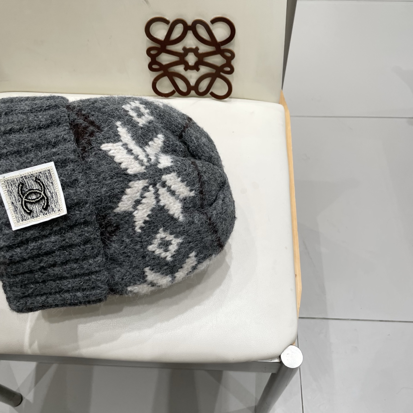  chanel香奈儿秋冬复古费尔岛针织帽女加厚保暖护耳毛线帽男含羊毛混纺防寒帽子