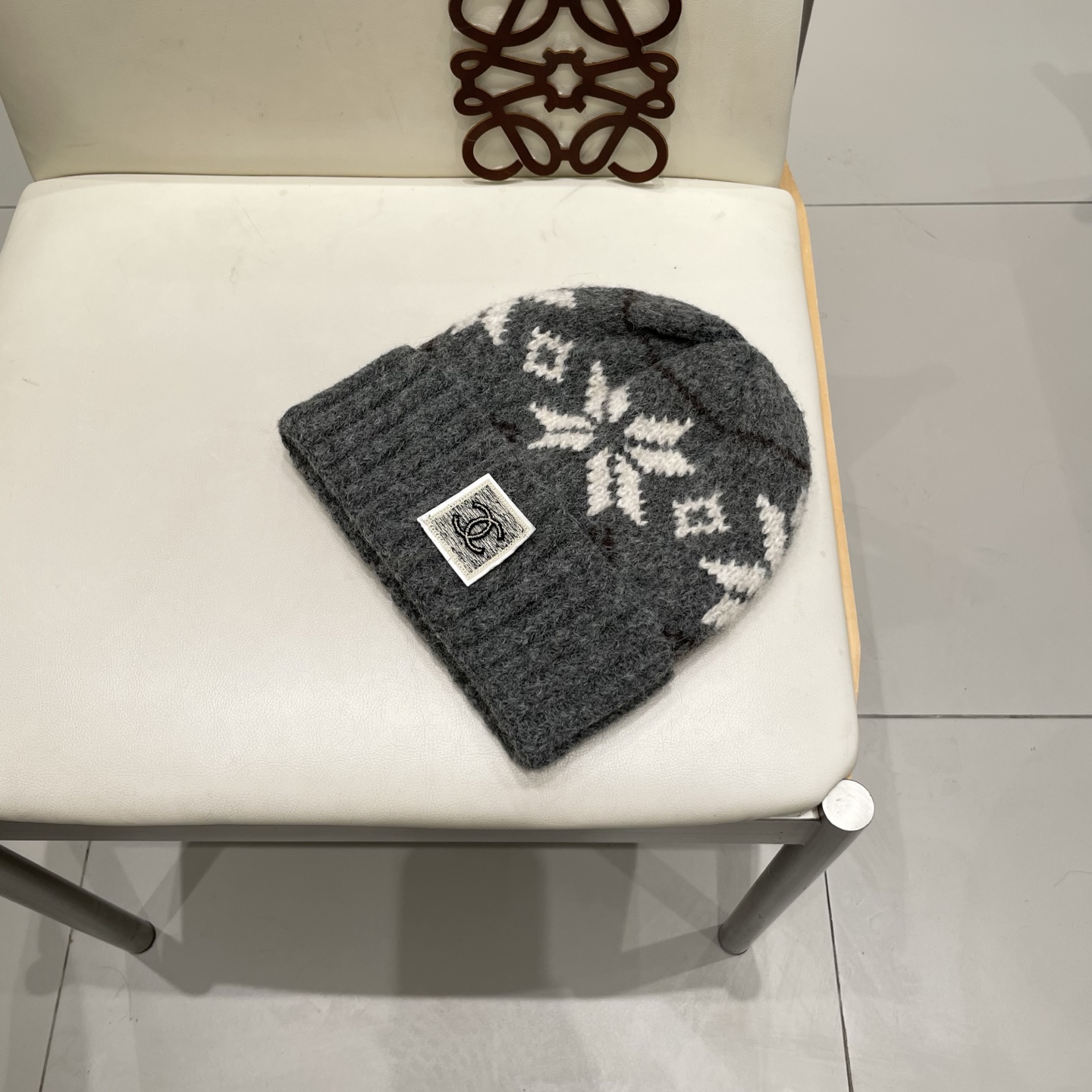  chanel香奈儿秋冬复古费尔岛针织帽女加厚保暖护耳毛线帽男含羊毛混纺防寒帽子