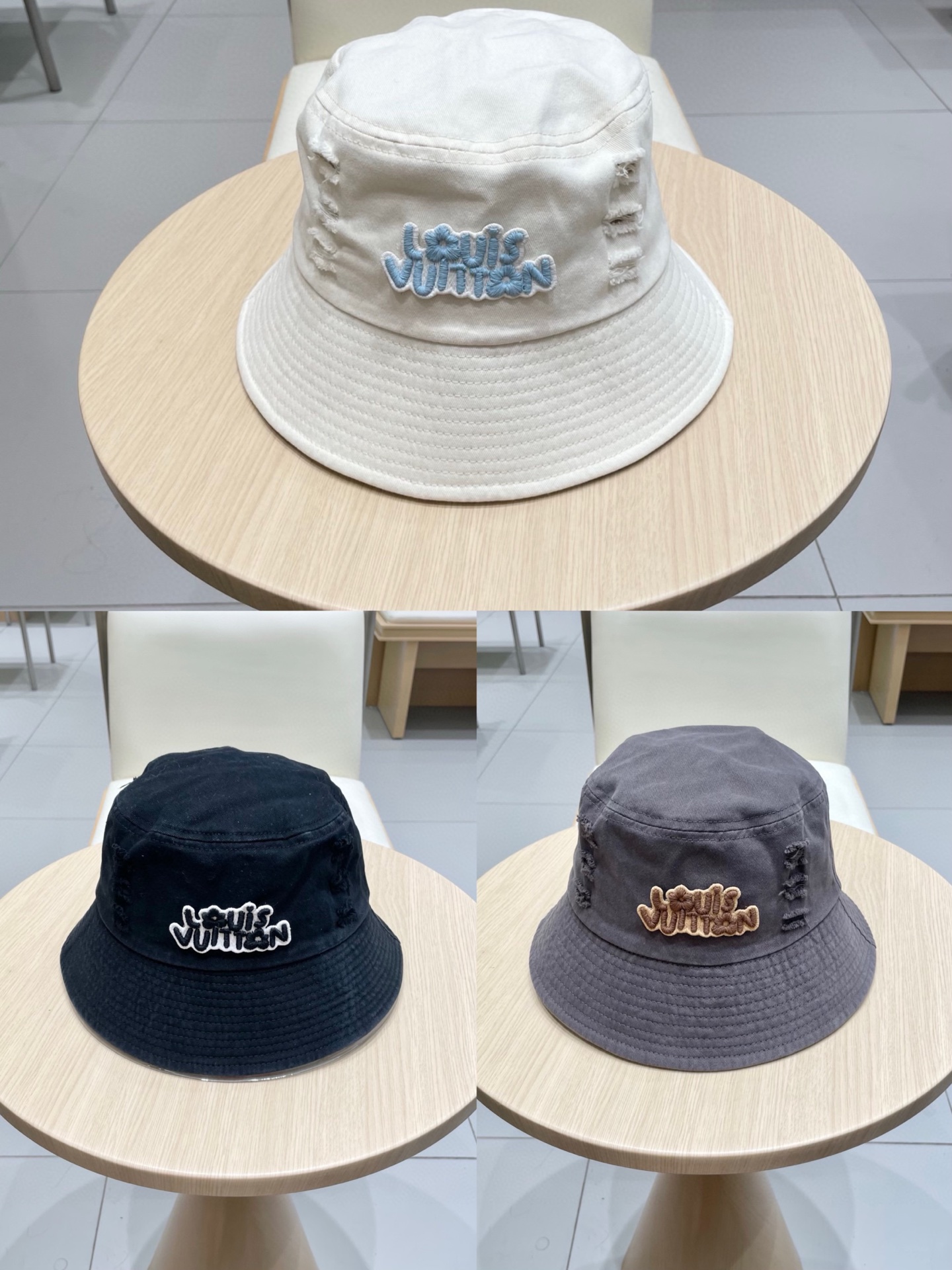 LV渔夫帽新款路易威登蝴蝶结渔夫帽🧢 火爆出货，百搭单品🥰随便搭配都很好看 质量超赞👍 时尚百搭