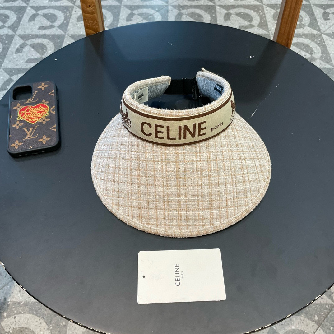  CELINE 塞琳春夏超细装饰空顶帽 超🉑空顶系列，颜色妥妥，轻便携带！小仙女🧚人手必备