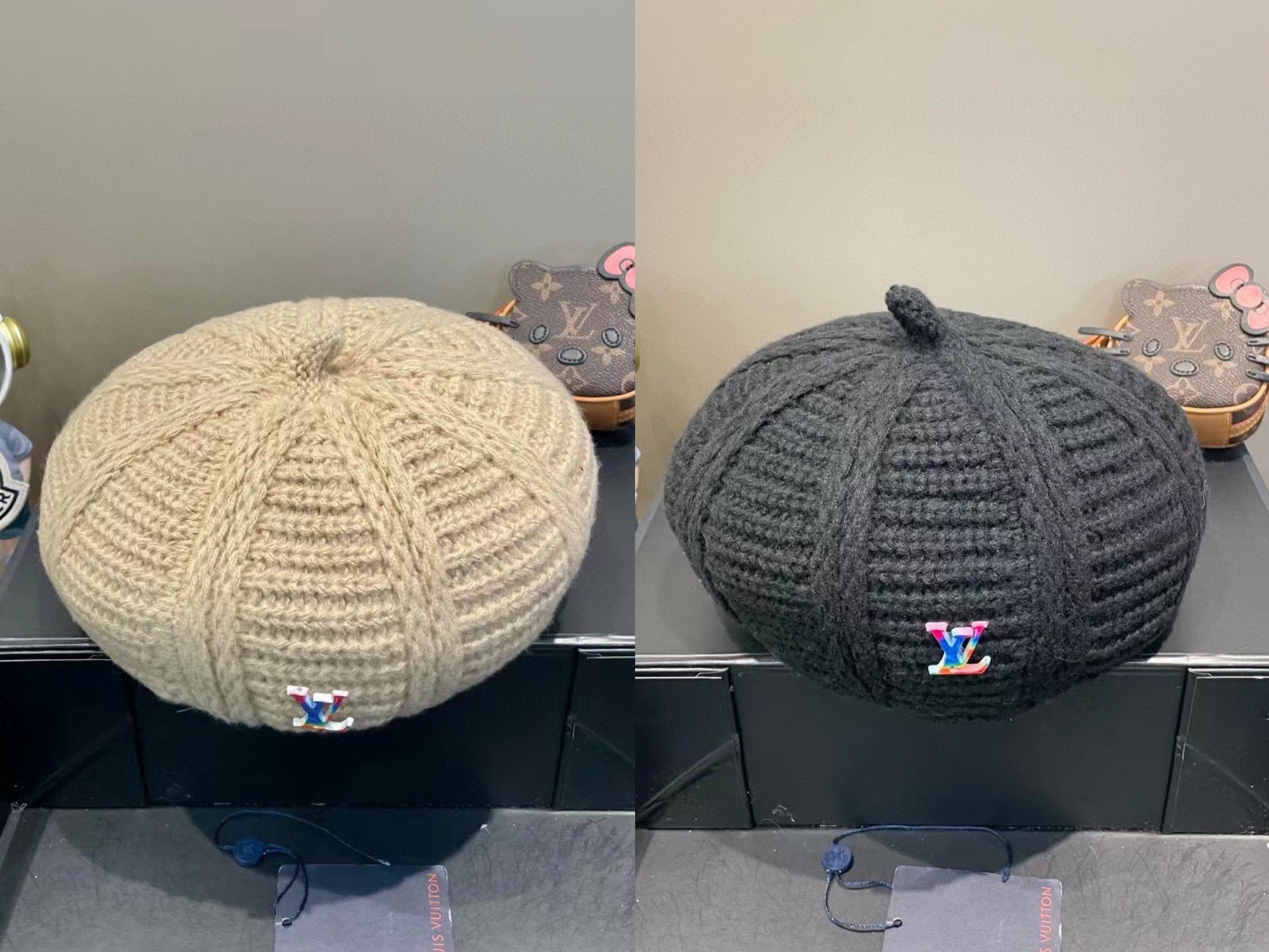  LV路易威登针织贝雷帽，帽型超百搭，头围57cm左右
