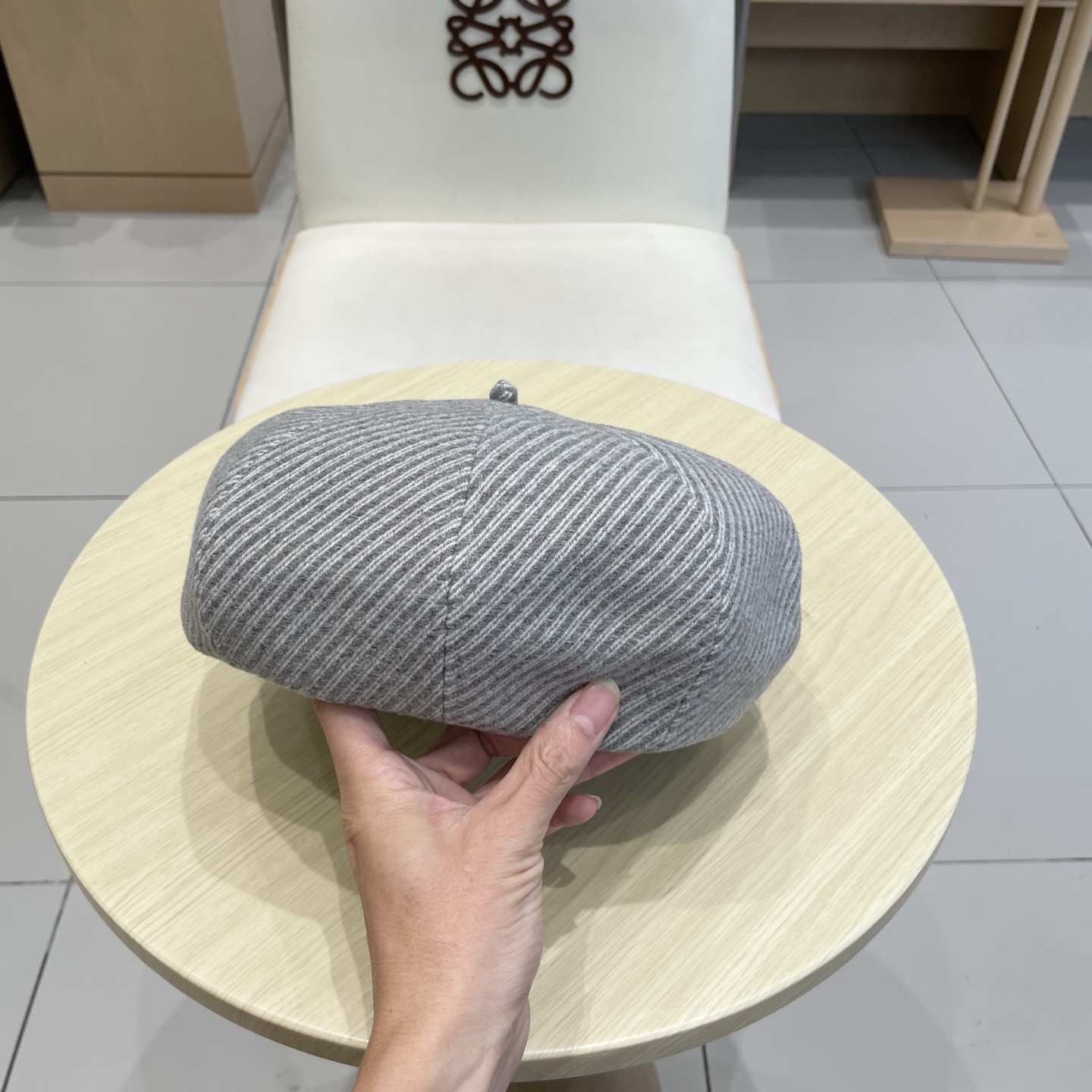  Chanel香奈儿秋冬保暖纹理显瘦减龄毛呢贝雷帽子女网红小众休闲百搭时尚画家帽