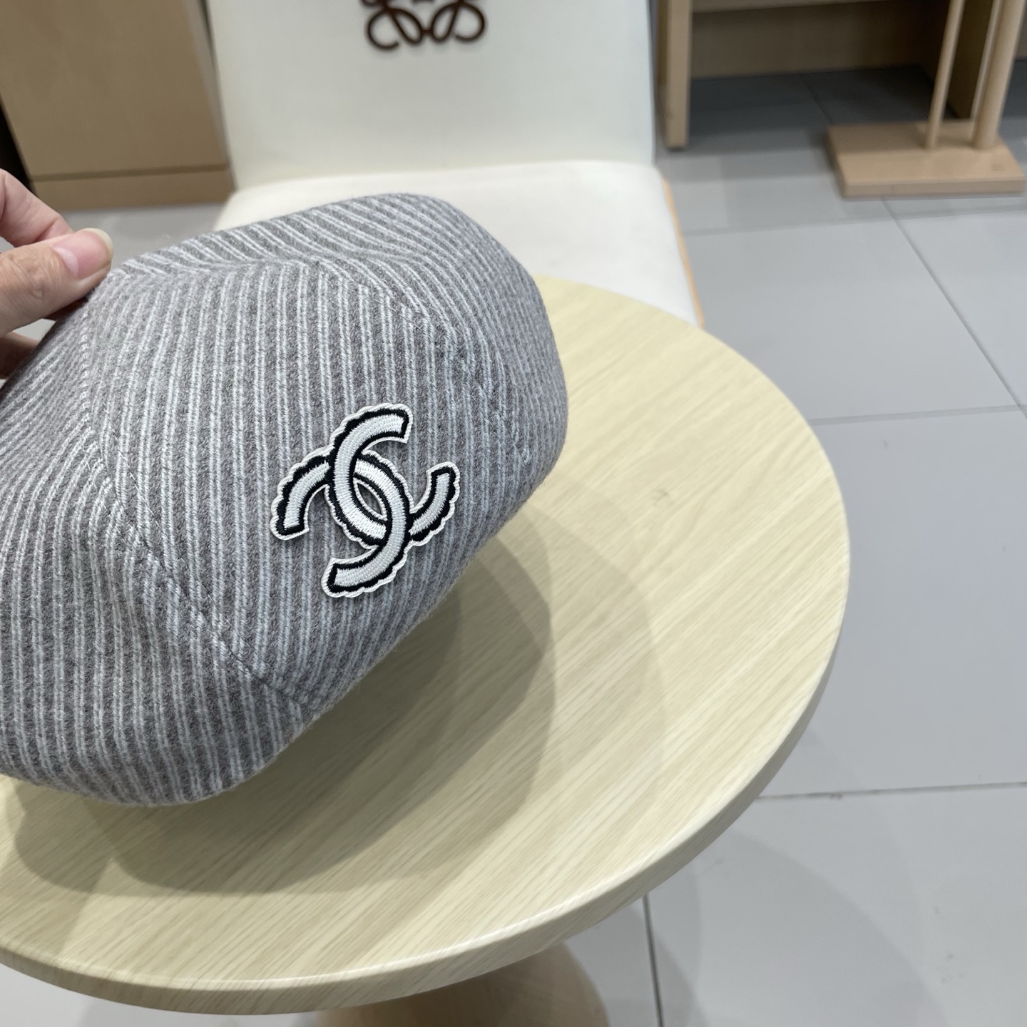  Chanel香奈儿秋冬保暖纹理显瘦减龄毛呢贝雷帽子女网红小众休闲百搭时尚画家帽