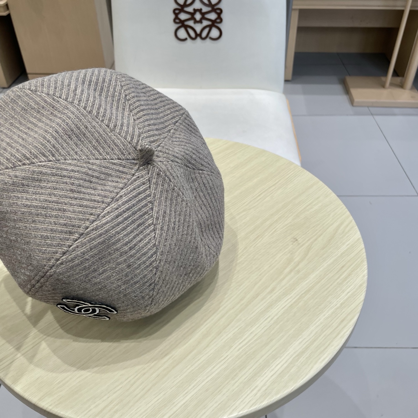  Chanel香奈儿秋冬保暖纹理显瘦减龄毛呢贝雷帽子女网红小众休闲百搭时尚画家帽