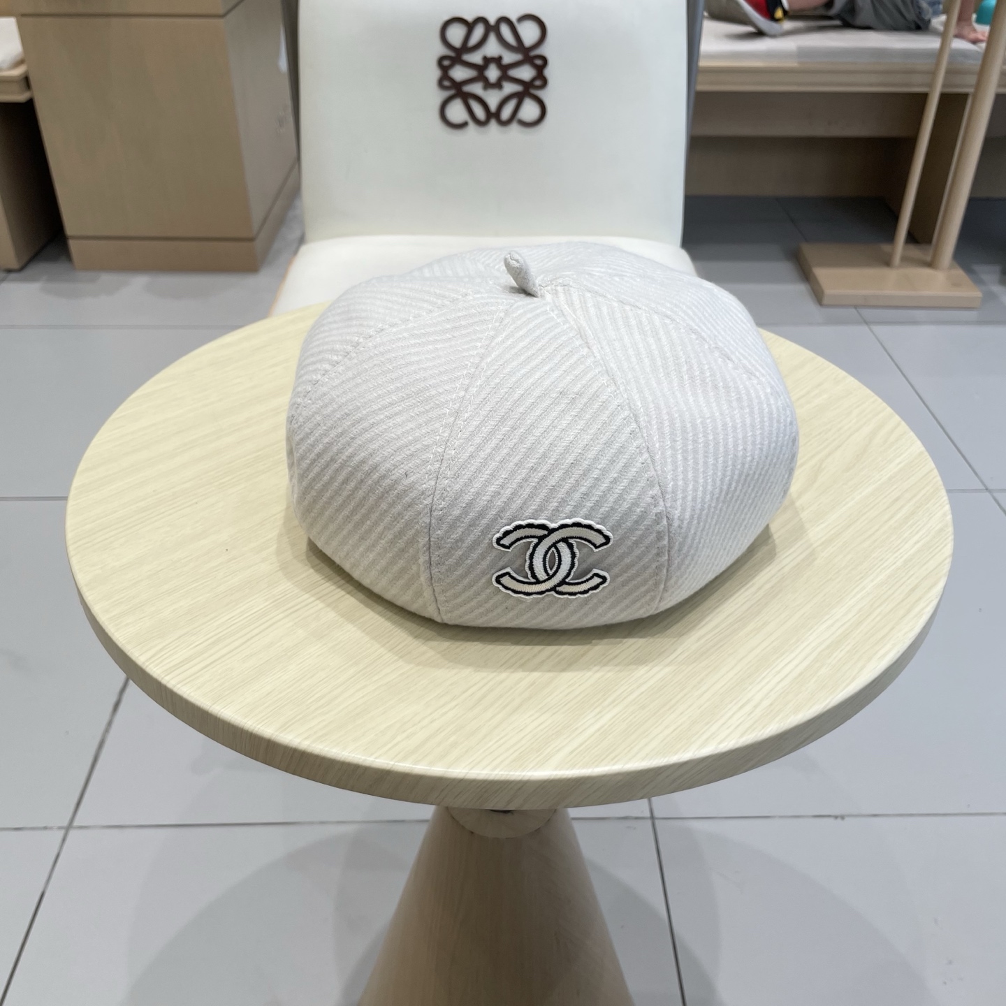  Chanel香奈儿秋冬保暖纹理显瘦减龄毛呢贝雷帽子女网红小众休闲百搭时尚画家帽