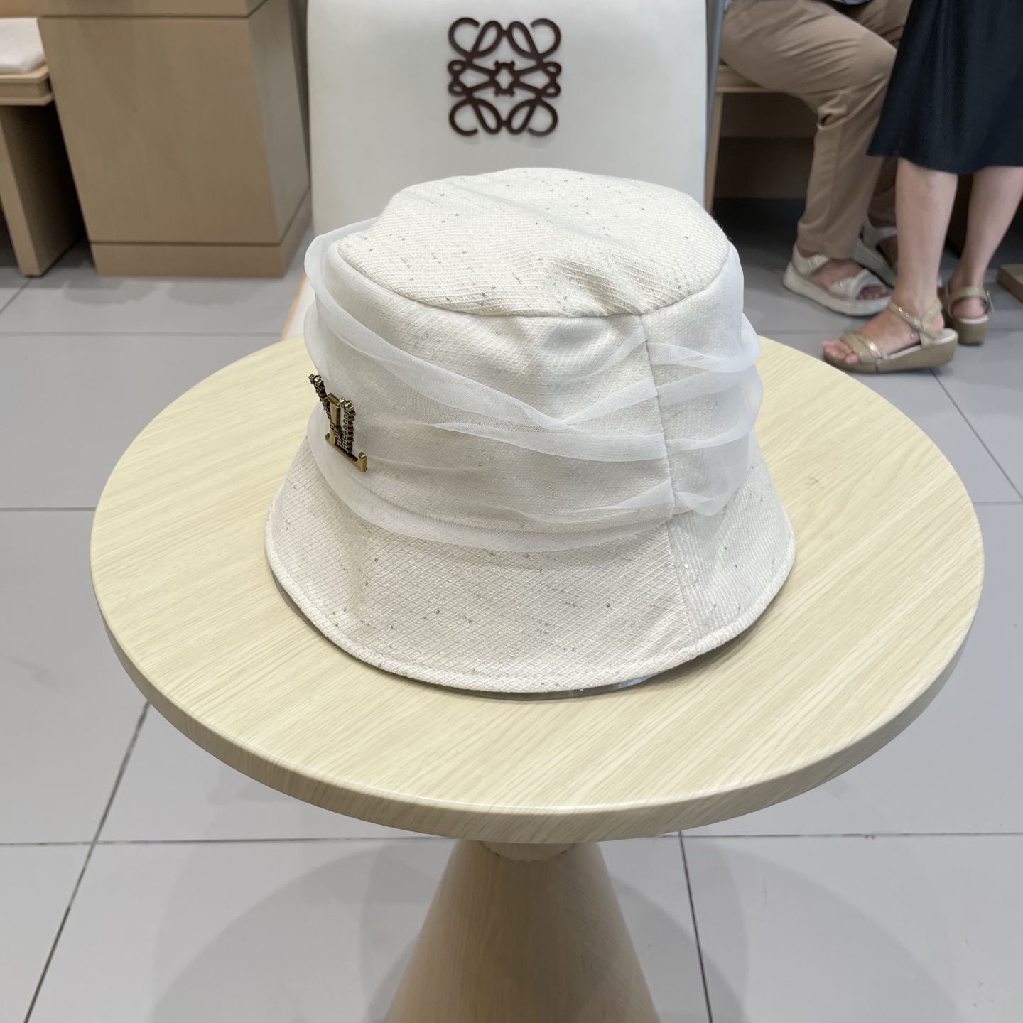  Lv路易威登2025年秋冬新款轻薄网纱渔夫帽子女遮阳防晒帽子优雅春秋季名媛风百搭