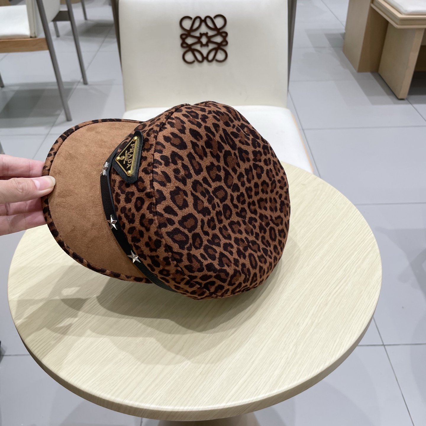 🆕rada普拉达美式复古豹纹八角贝雷帽女小众亚文化甜酷辣妹风街头时髦画家帽子