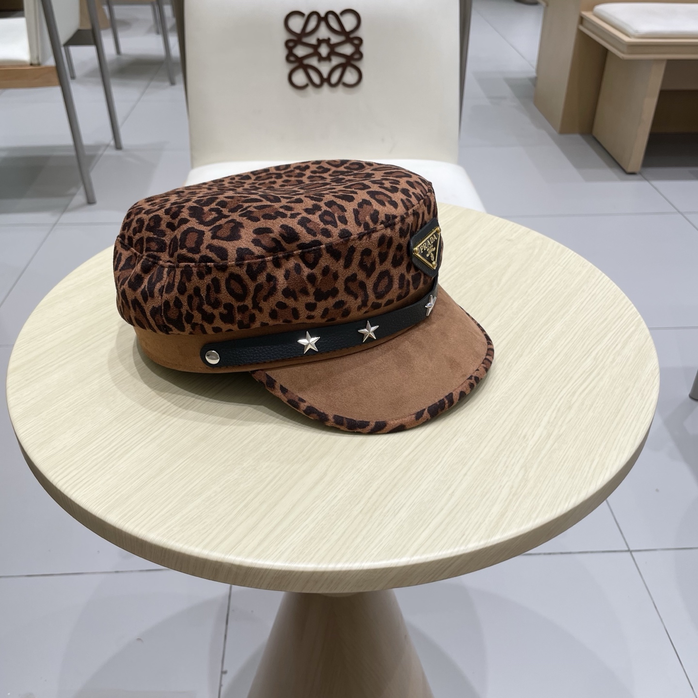 🆕rada普拉达美式复古豹纹八角贝雷帽女小众亚文化甜酷辣妹风街头时髦画家帽子