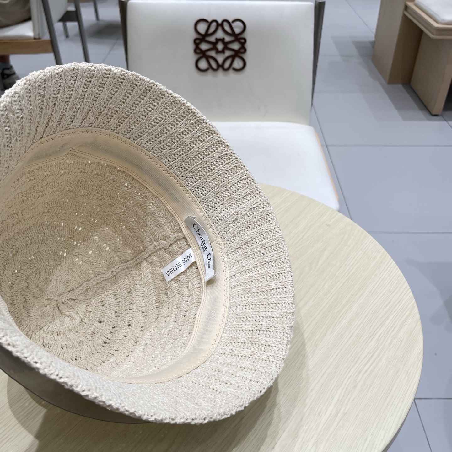  DIOR迪奥新款复古镂空针织渔夫帽女夏季透气文艺百搭防晒盆帽显脸小水桶帽