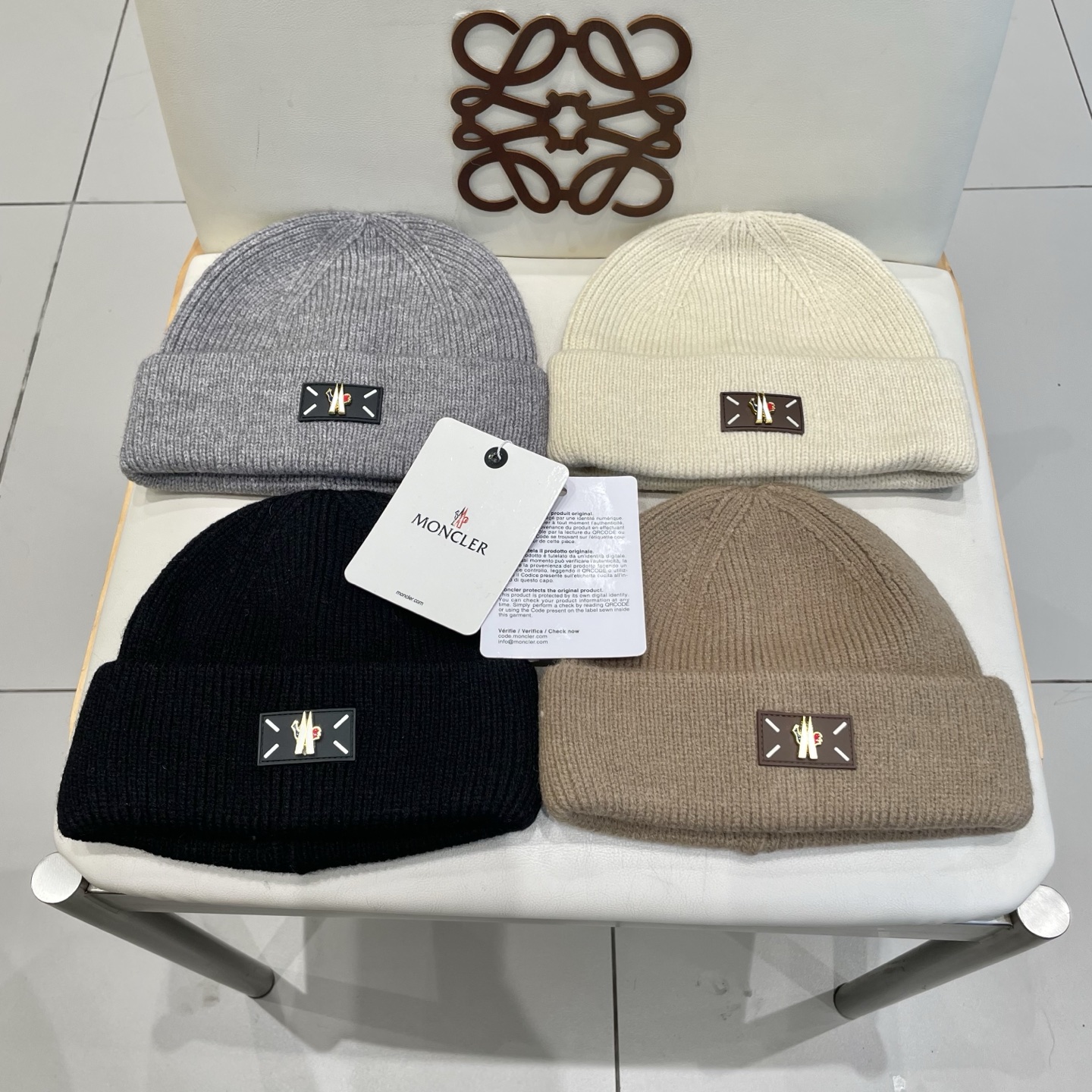  蒙口Moncler盟可睐💥官网经典针织帽，原单复刻.非常柔软亲肤，弹性很好💓有质感又非常百搭的款式~保