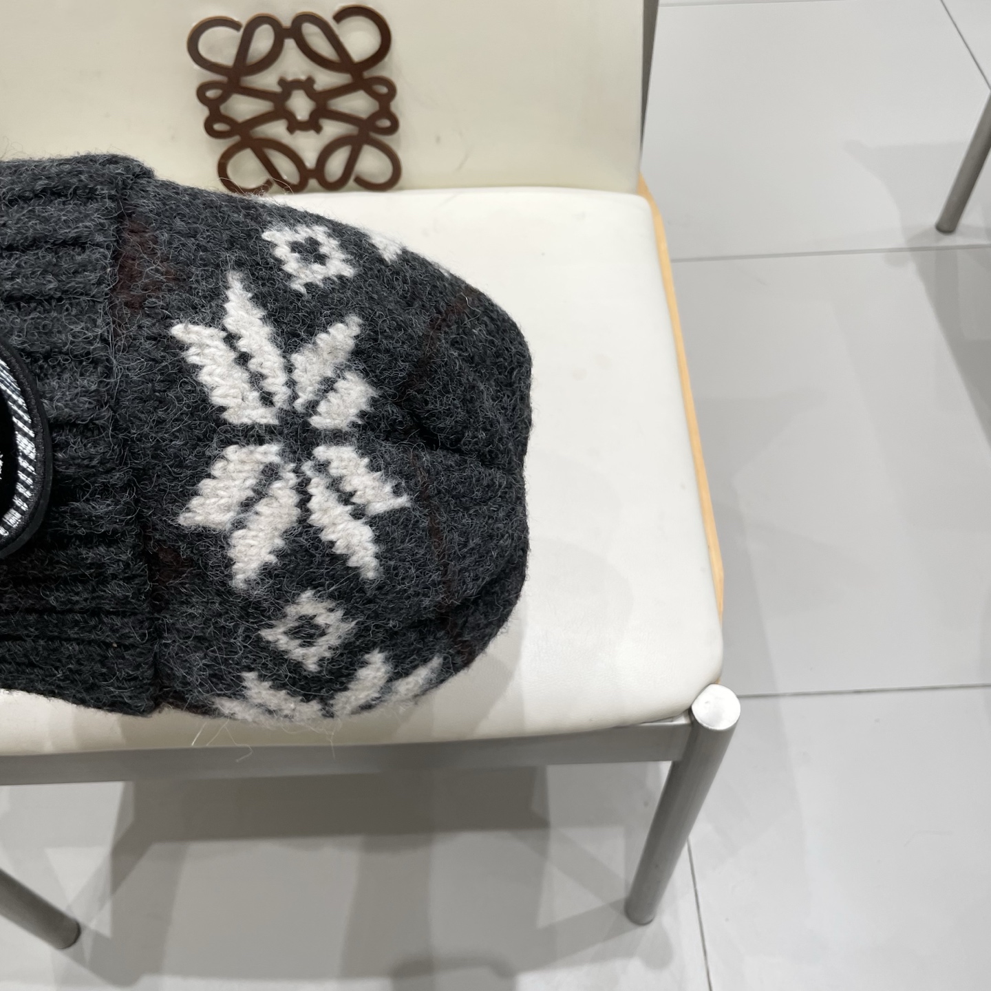 gucci古奇提花费尔岛风针织帽秋冬护耳羊绒保暖厚实毛线帽子休闲冷帽女