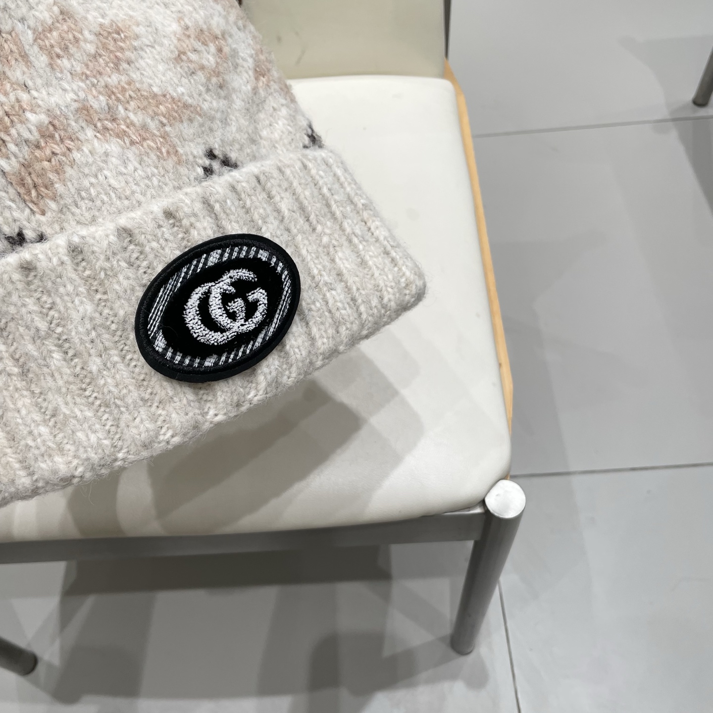 gucci古奇提花费尔岛风针织帽秋冬护耳羊绒保暖厚实毛线帽子休闲冷帽女