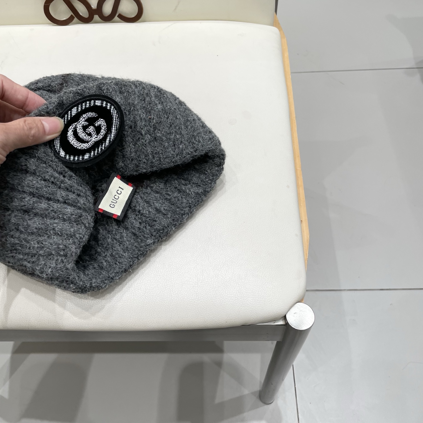 gucci古奇提花费尔岛风针织帽秋冬护耳羊绒保暖厚实毛线帽子休闲冷帽女