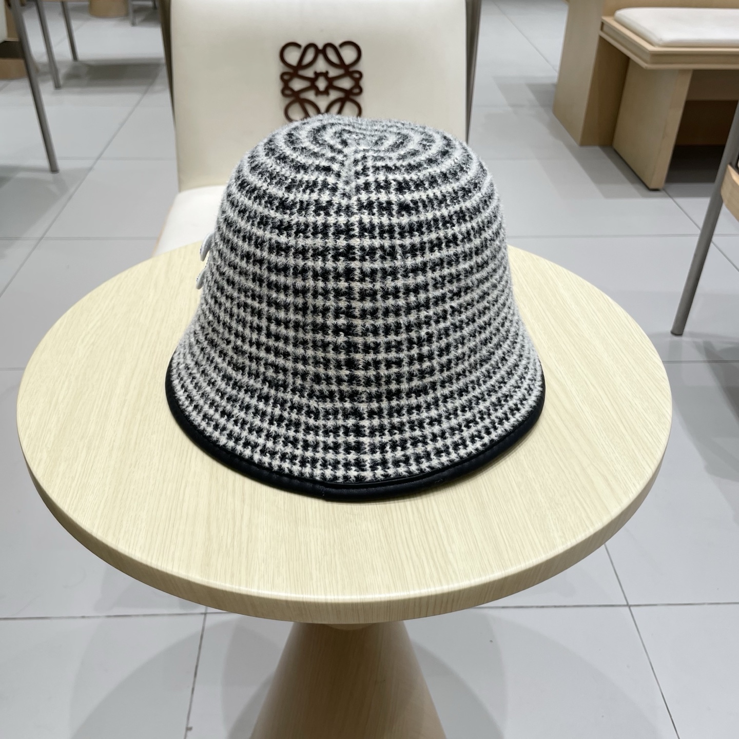  塞琳celine费尔岛风含羊毛针织渔夫帽女秋冬季韩版显脸小保暖大头围毛线帽子