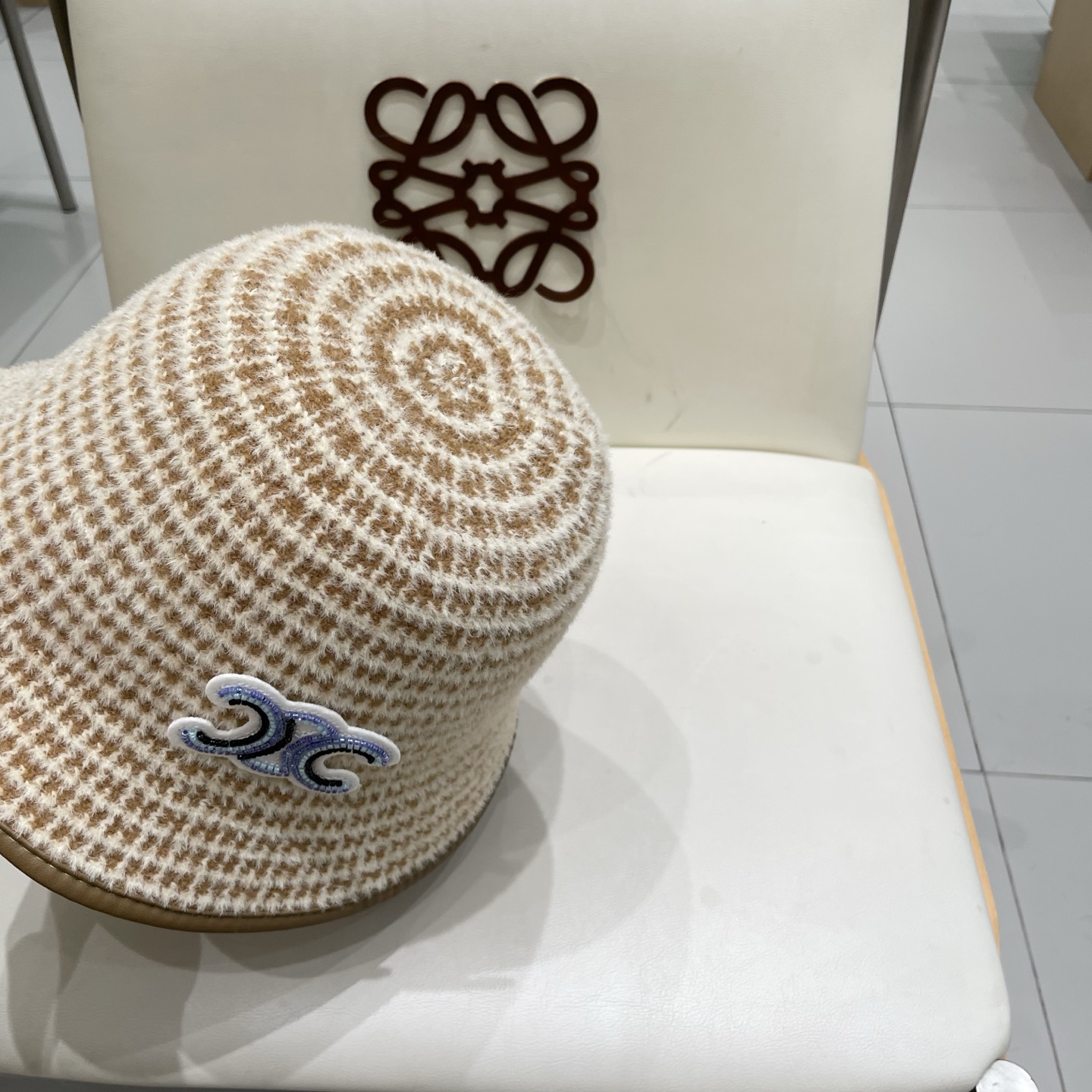  塞琳celine费尔岛风含羊毛针织渔夫帽女秋冬季韩版显脸小保暖大头围毛线帽子