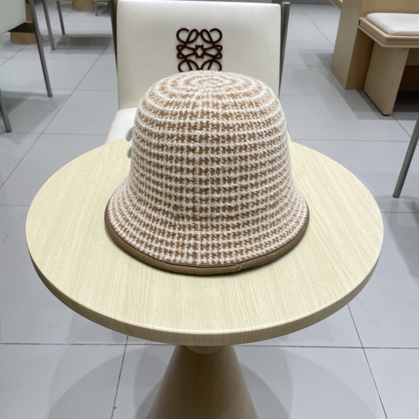  塞琳celine费尔岛风含羊毛针织渔夫帽女秋冬季韩版显脸小保暖大头围毛线帽子