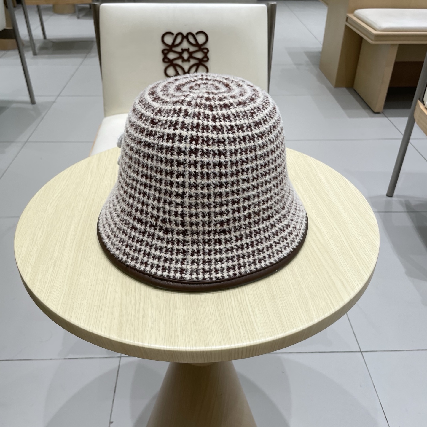  塞琳celine费尔岛风含羊毛针织渔夫帽女秋冬季韩版显脸小保暖大头围毛线帽子