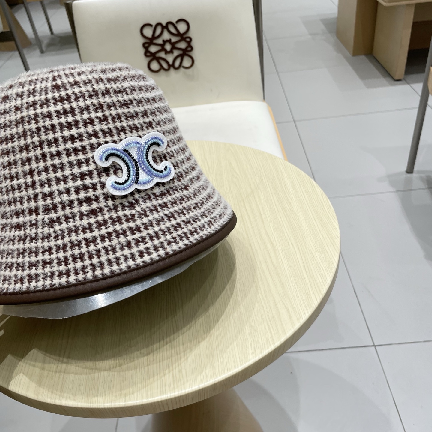  塞琳celine费尔岛风含羊毛针织渔夫帽女秋冬季韩版显脸小保暖大头围毛线帽子