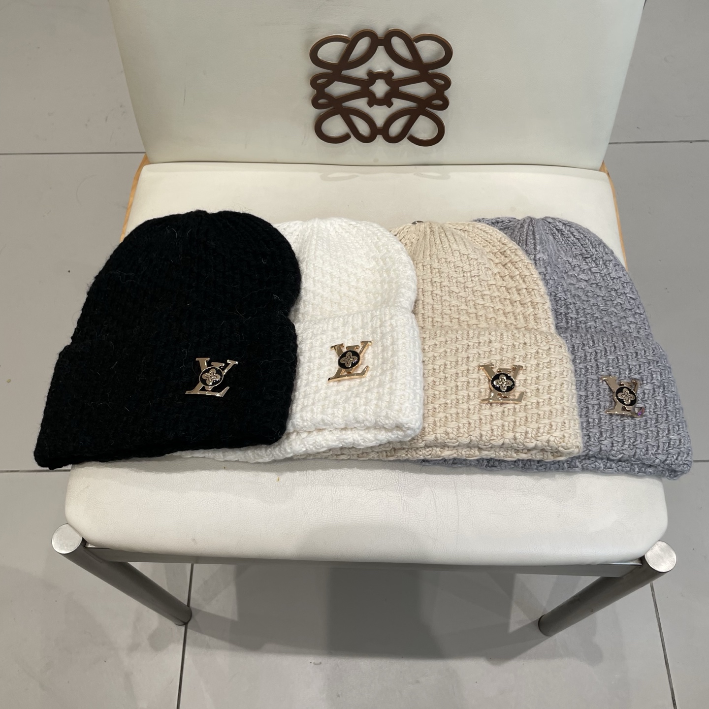 LV路易威登 秋冬新款针织羊毛帽，保暖毛线帽，70羊毛%30兔毛，跑量多色