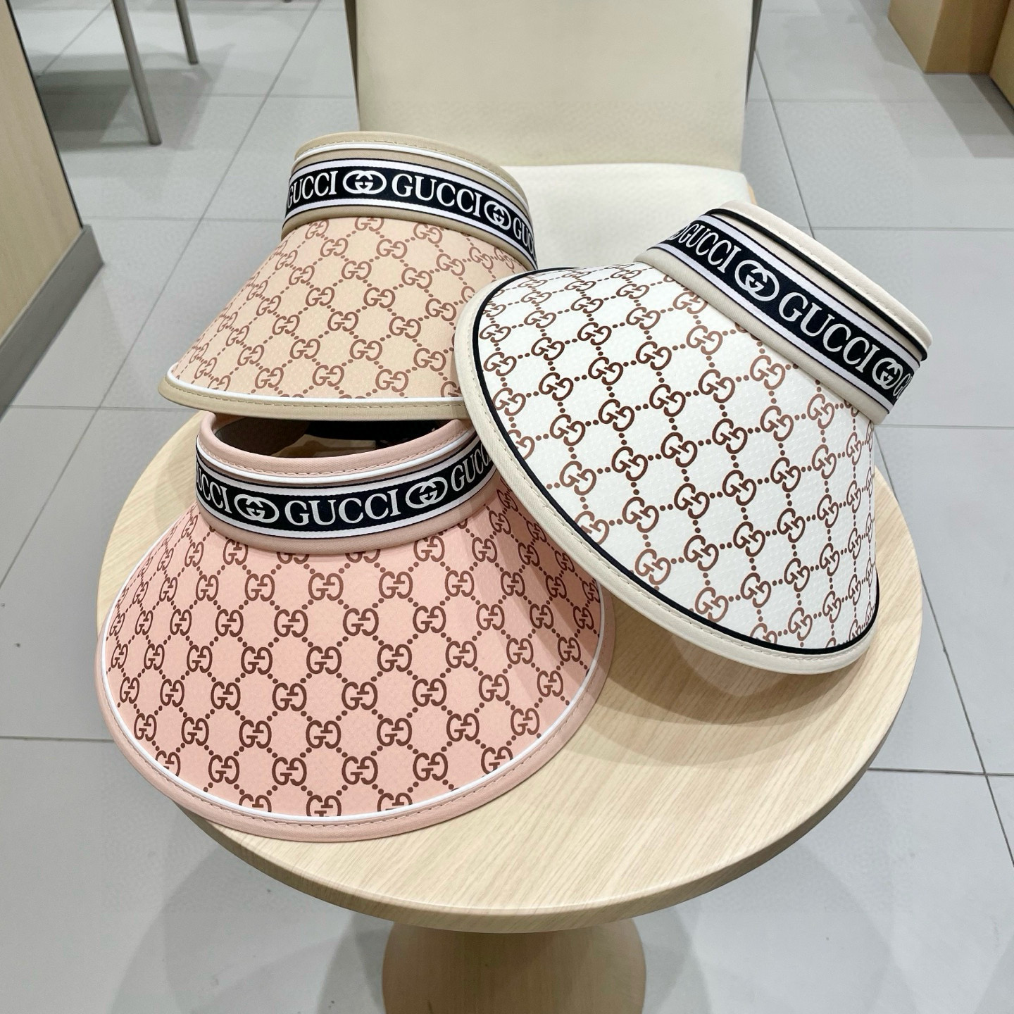   古奇GUCCI爆款专柜同步专柜款遮阳帽空顶帽，超方便！好搭！出街必备