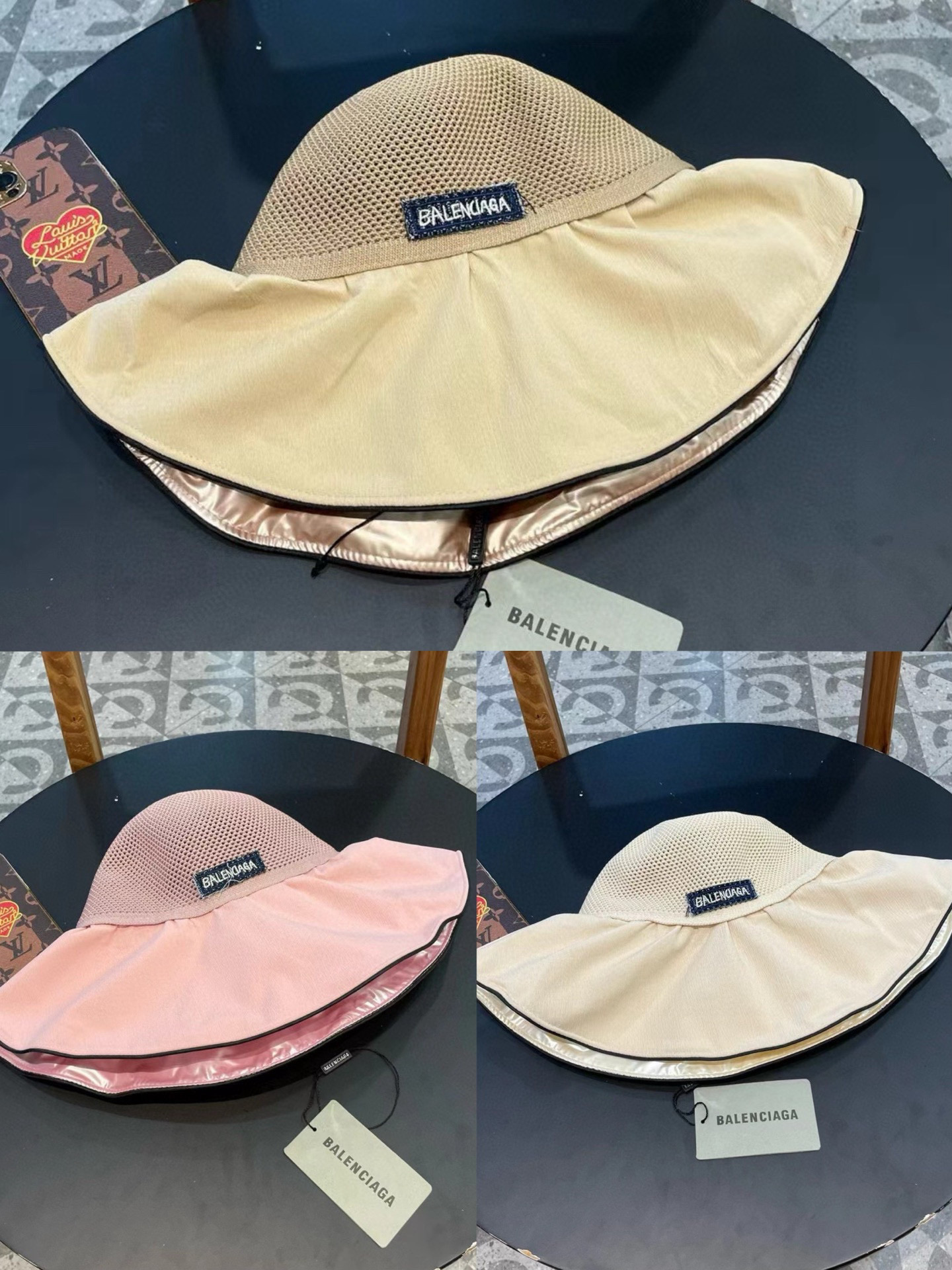  BALENCIAGA巴黎世家2025夏季新款渔夫帽，简约休闲百搭款，头围57cm