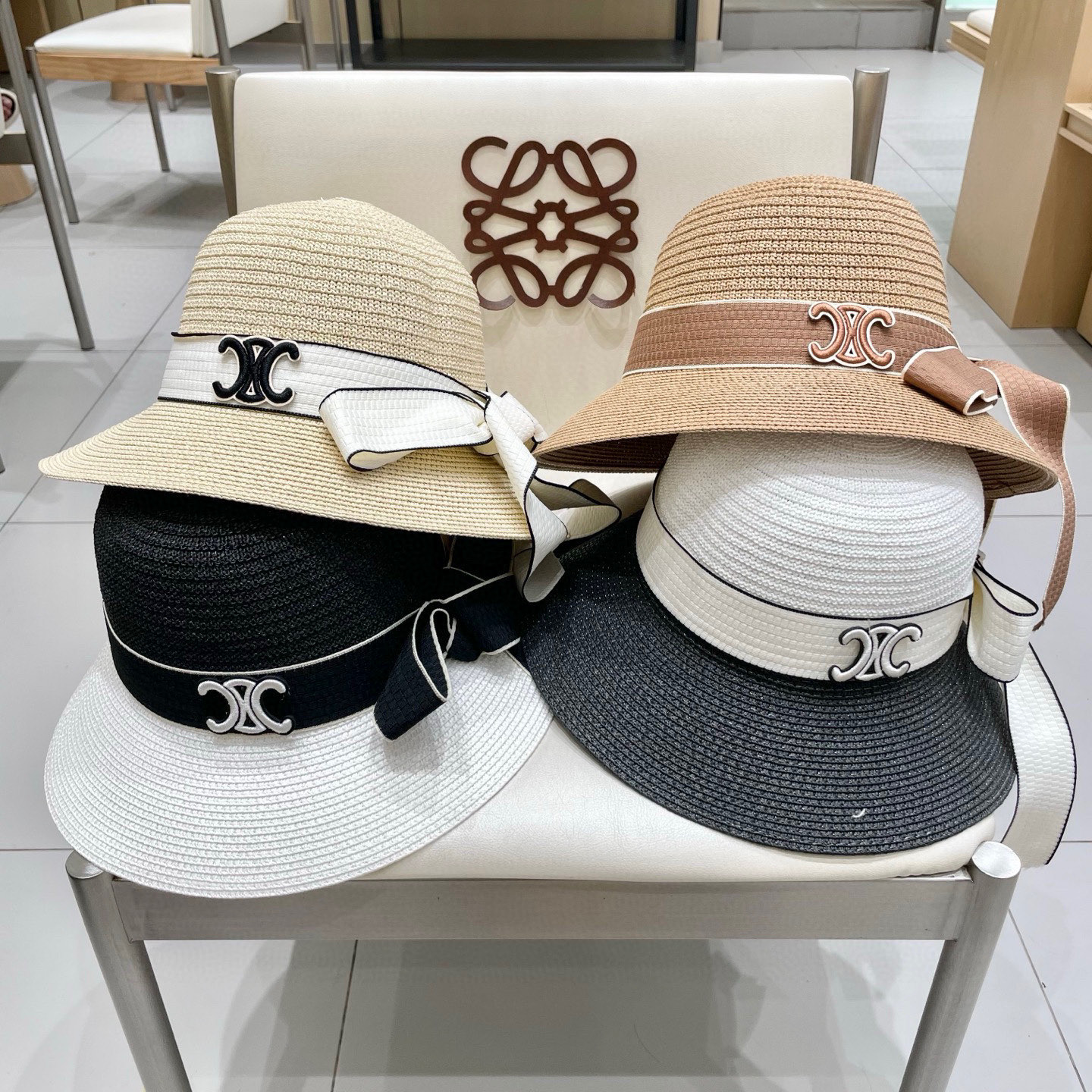    塞琳celien新款草帽，圆顶礼帽，头围57cm