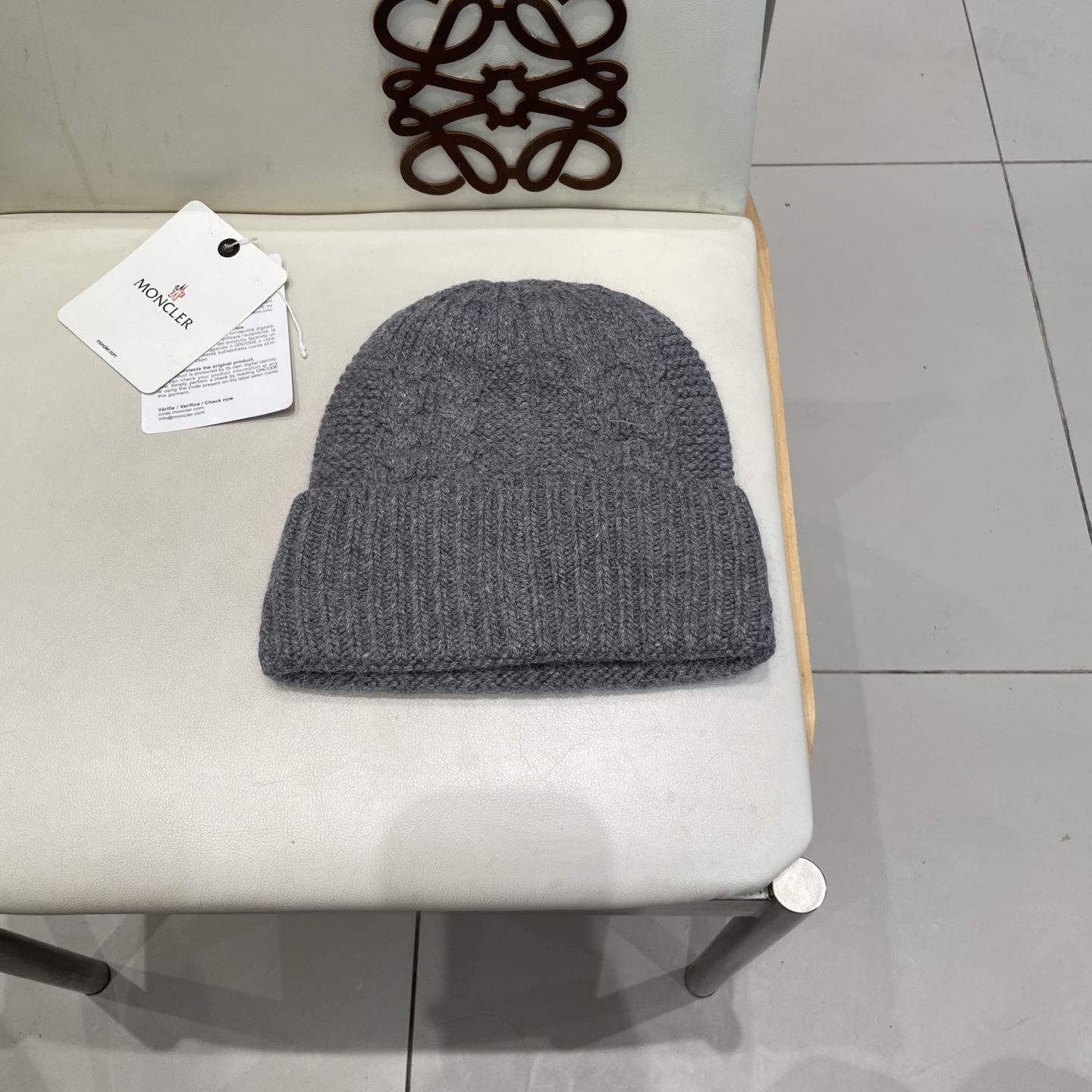  蒙口MONCLER羊毛🦙加兔毛针织帽子女士秋冬季毛球加厚款保暖护耳百搭韩毛线帽堆堆帽潮