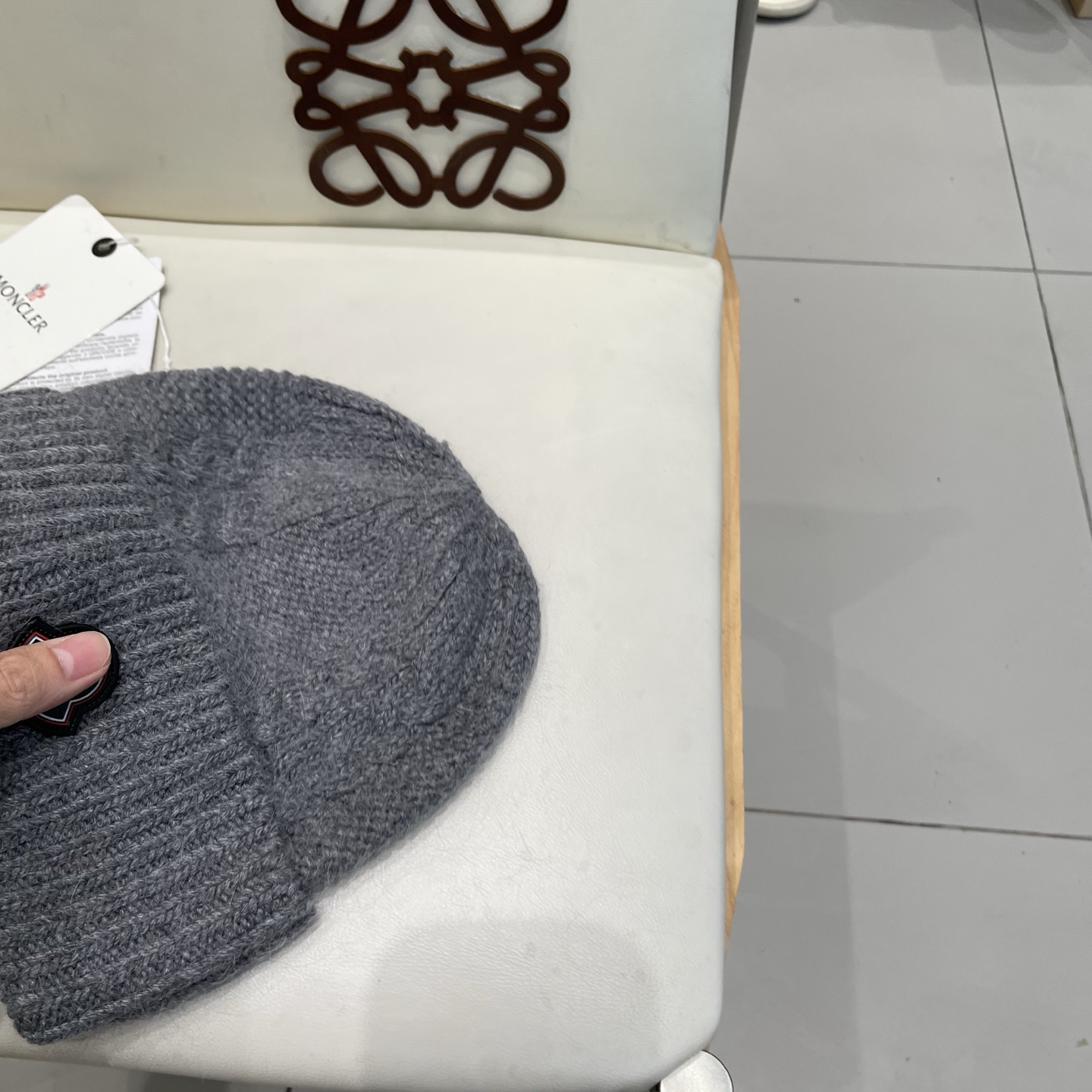  蒙口MONCLER羊毛🦙加兔毛针织帽子女士秋冬季毛球加厚款保暖护耳百搭韩毛线帽堆堆帽潮