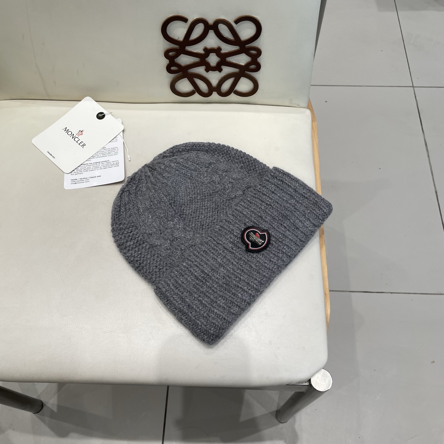  蒙口MONCLER羊毛🦙加兔毛针织帽子女士秋冬季毛球加厚款保暖护耳百搭韩毛线帽堆堆帽潮