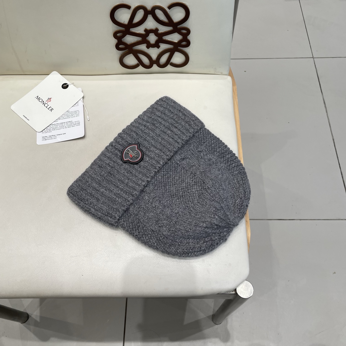  蒙口MONCLER羊毛🦙加兔毛针织帽子女士秋冬季毛球加厚款保暖护耳百搭韩毛线帽堆堆帽潮