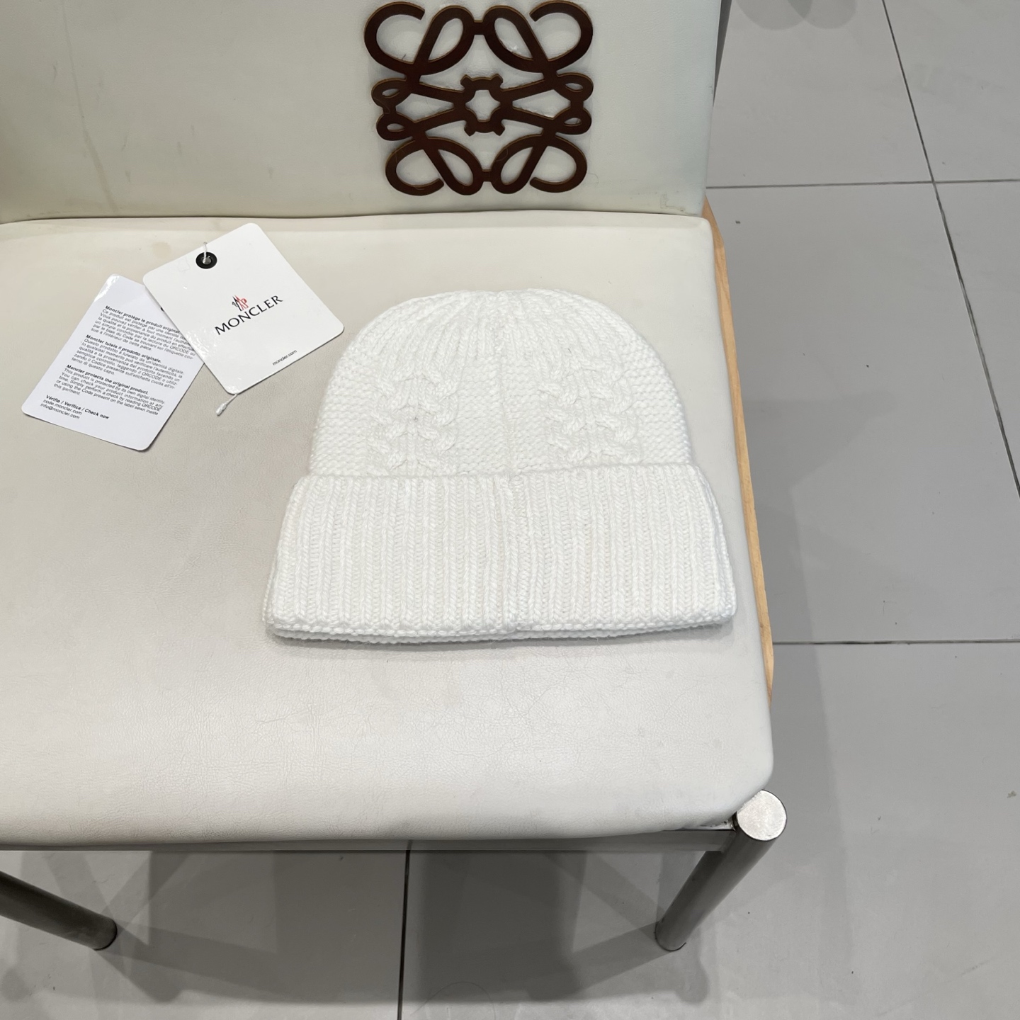  蒙口MONCLER羊毛🦙加兔毛针织帽子女士秋冬季毛球加厚款保暖护耳百搭韩毛线帽堆堆帽潮