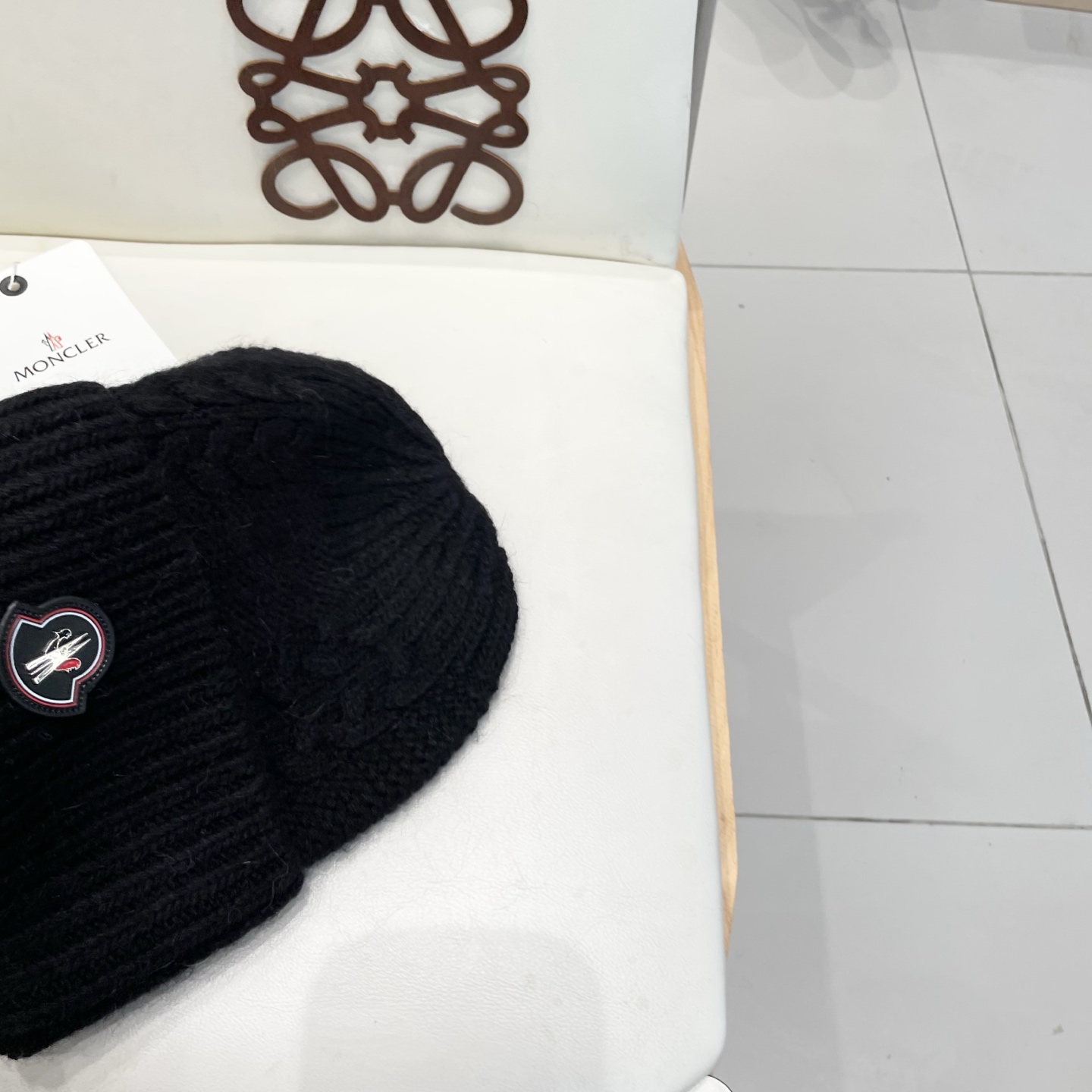  蒙口MONCLER羊毛🦙加兔毛针织帽子女士秋冬季毛球加厚款保暖护耳百搭韩毛线帽堆堆帽潮