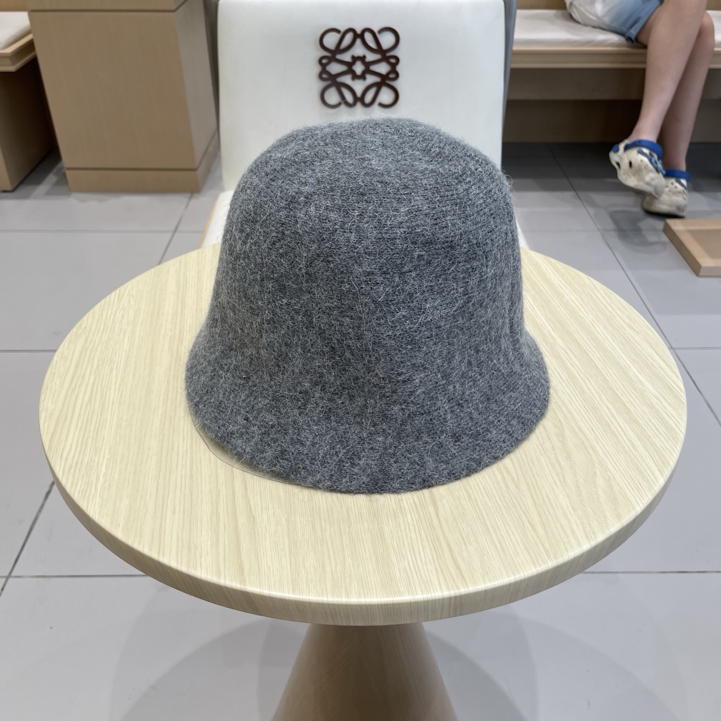  Chrome Hearts 克罗心高品质软糯羊驼毛针织渔夫帽子女秋冬季百搭韩版显脸小盆帽大头围水桶帽