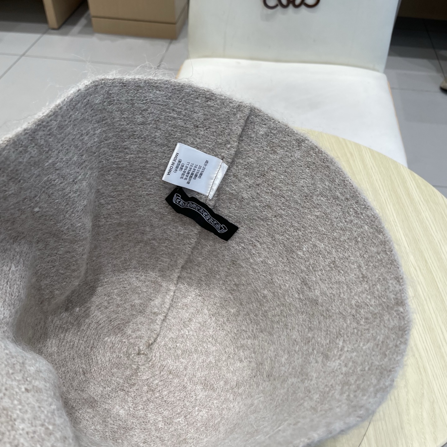  Chrome Hearts 克罗心高品质软糯羊驼毛针织渔夫帽子女秋冬季百搭韩版显脸小盆帽大头围水桶帽