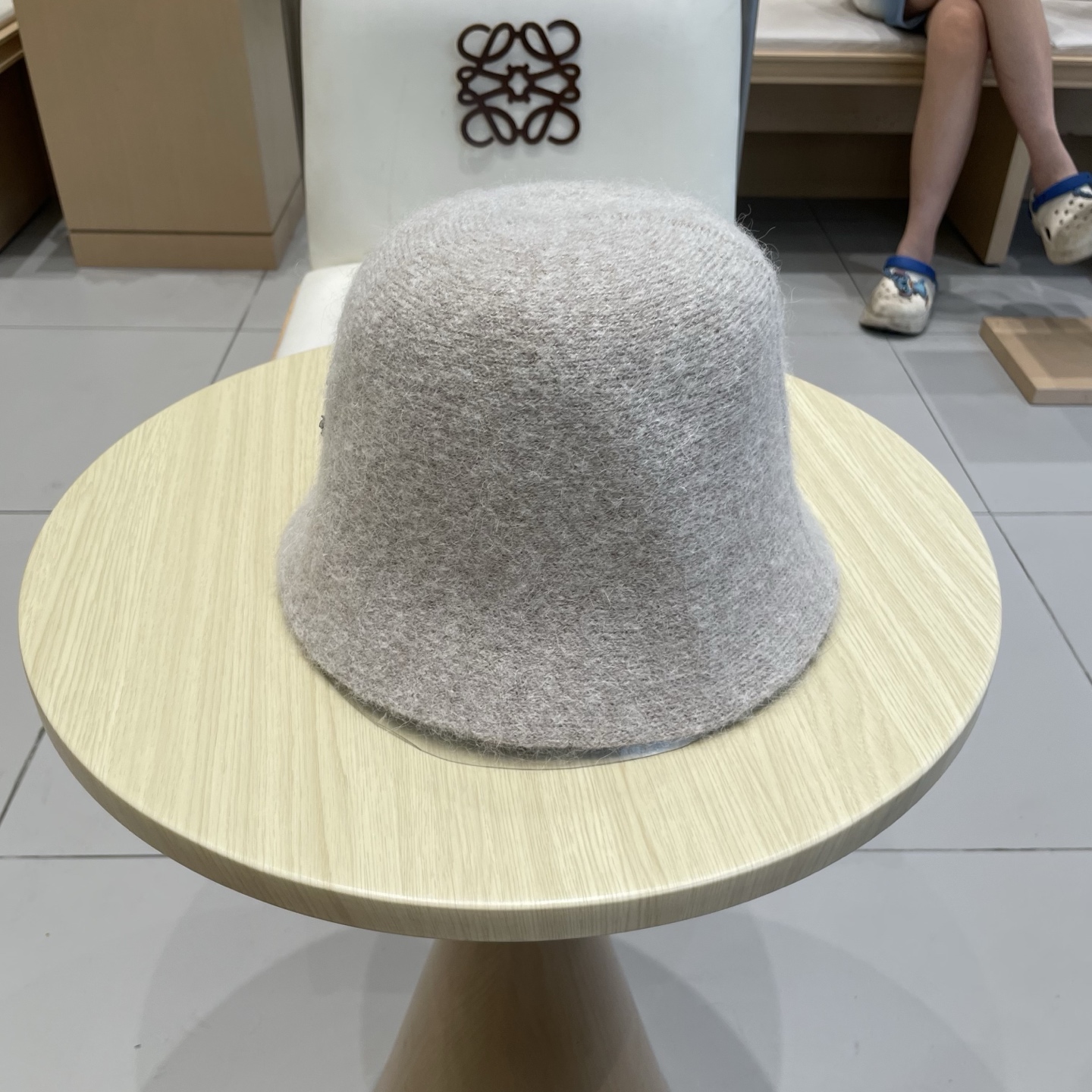  Chrome Hearts 克罗心高品质软糯羊驼毛针织渔夫帽子女秋冬季百搭韩版显脸小盆帽大头围水桶帽