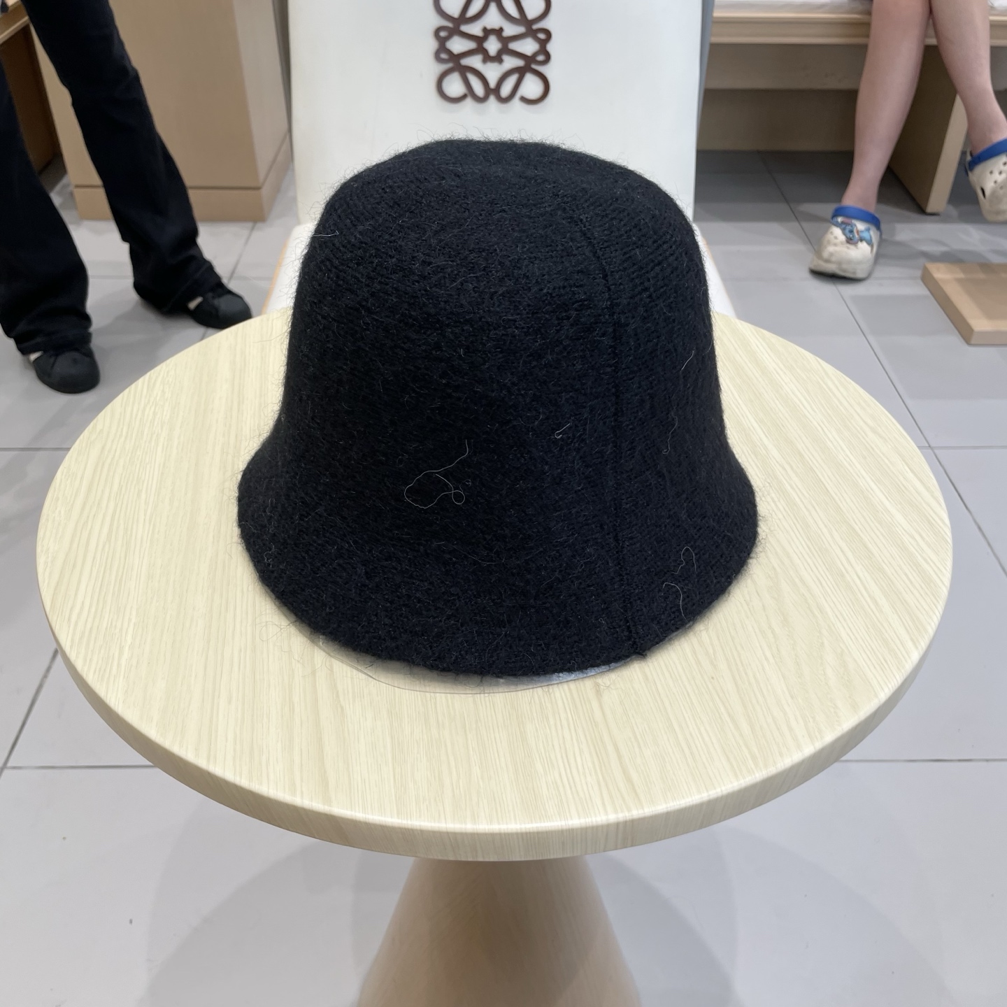  Chrome Hearts 克罗心高品质软糯羊驼毛针织渔夫帽子女秋冬季百搭韩版显脸小盆帽大头围水桶帽