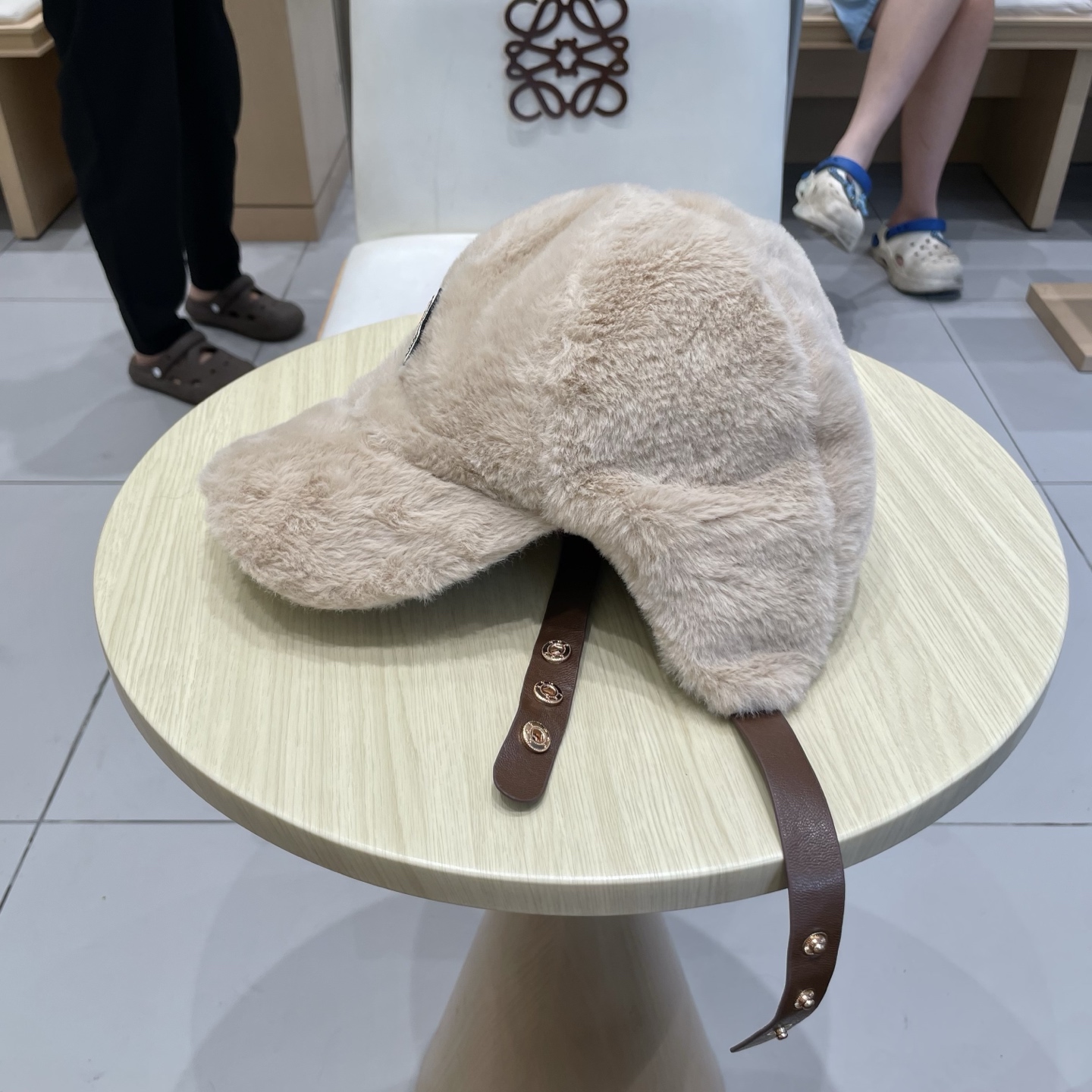 蒙口MONCLER毛绒棒球帽子女冬季2025新款宽帽檐大脸显脸小适合方圆脸鸭舌帽