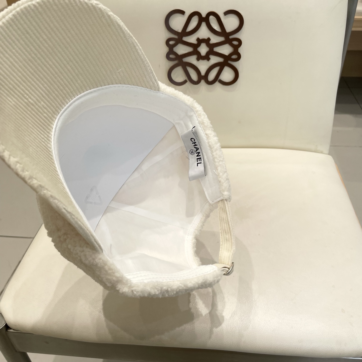  chanel香奈儿羊羔毛拼条绒帽檐棒球帽子女秋冬显脸小新款保暖鸭舌帽男