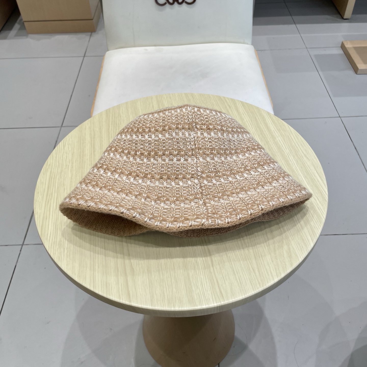  loewe罗意威条纹针织渔夫帽子女秋冬新款素颜遮脸水桶帽气质百搭保暖盆帽