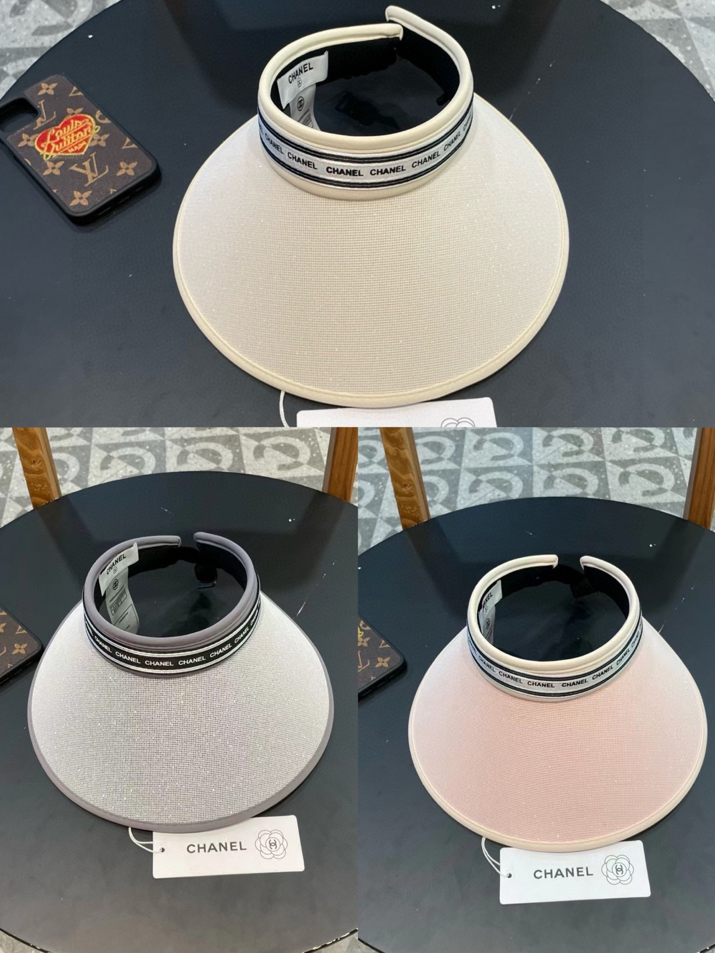 【CHANEL香奈儿】2025夏季新款小香遮阳帽空顶帽，大牌出货，超方便！好搭！出街必备