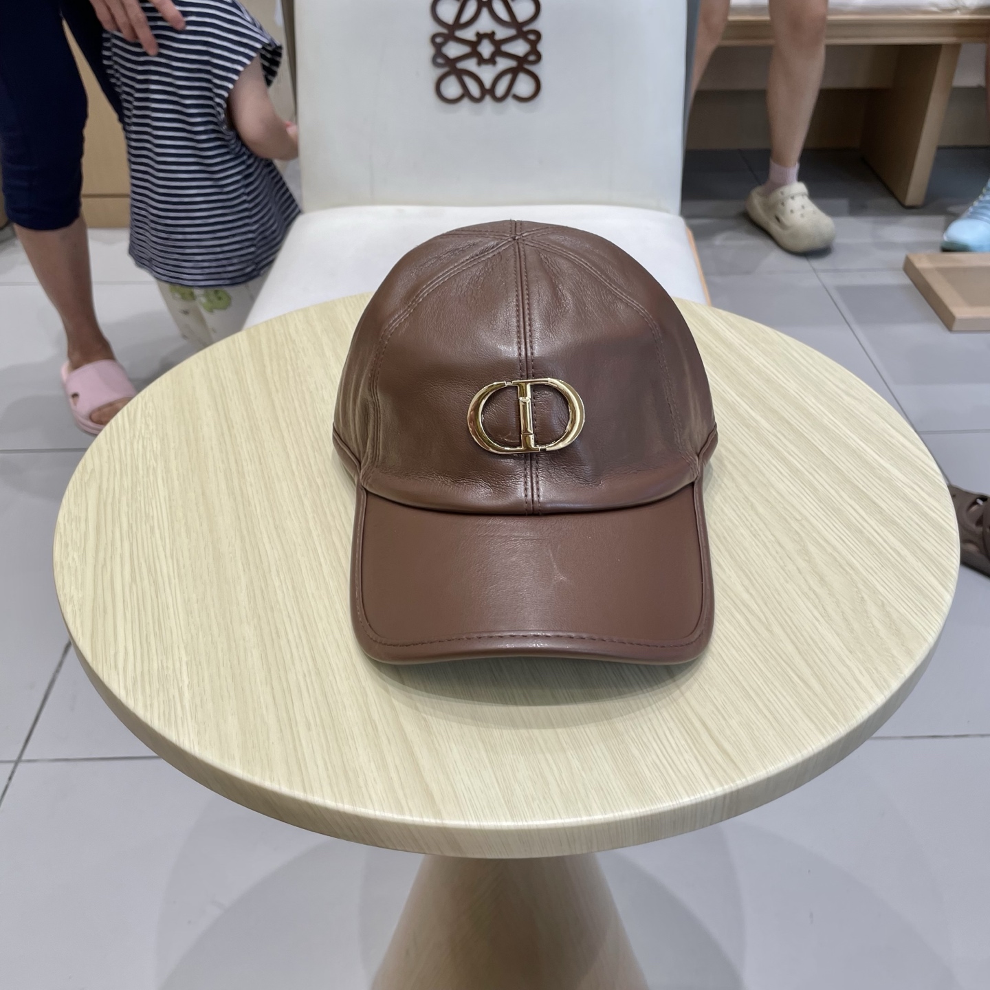 迪奥DIOR秋冬新款韩版纯色绵羊皮棒球帽男女高端时尚简约百搭显脸小鸭舌帽