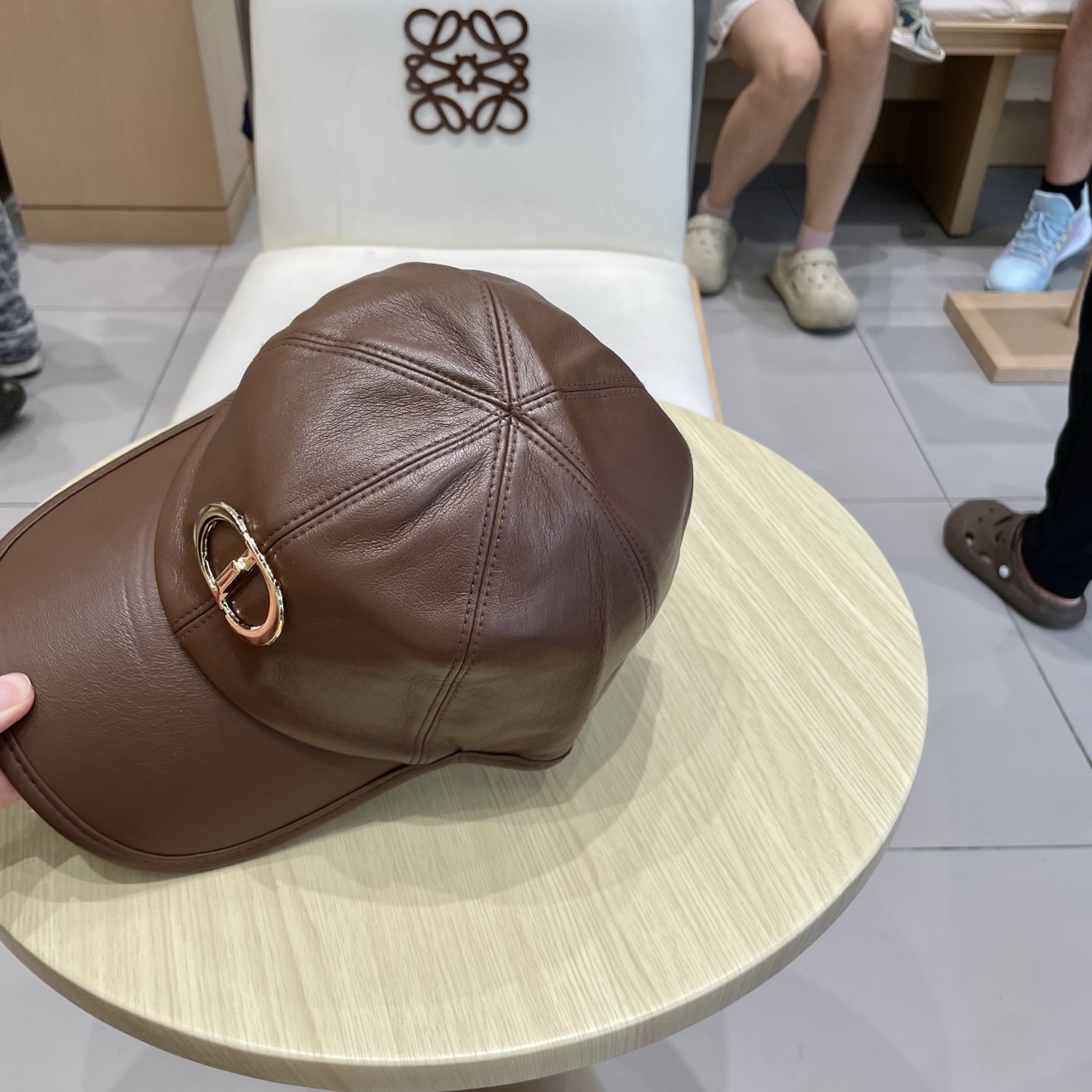 迪奥DIOR秋冬新款韩版纯色绵羊皮棒球帽男女高端时尚简约百搭显脸小鸭舌帽