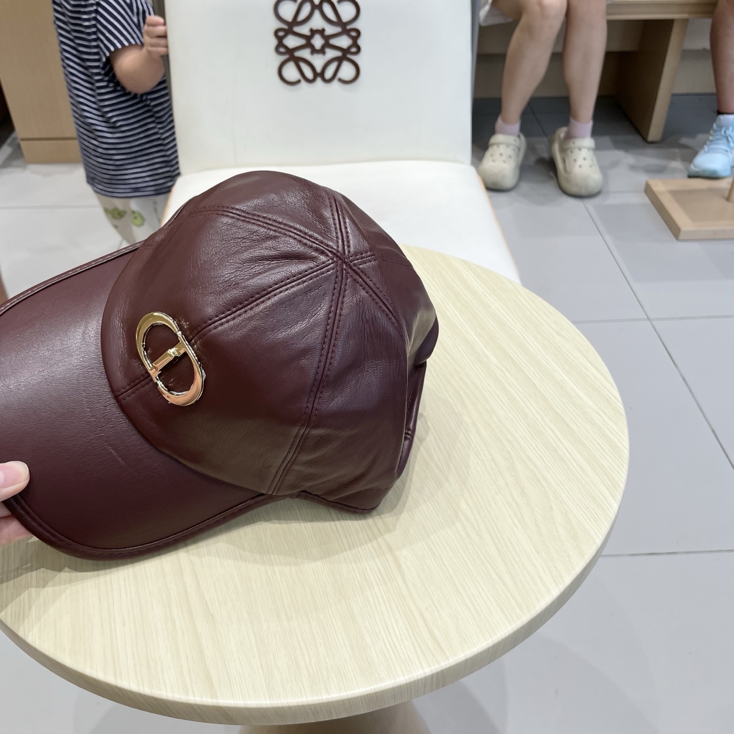 迪奥DIOR秋冬新款韩版纯色绵羊皮棒球帽男女高端时尚简约百搭显脸小鸭舌帽