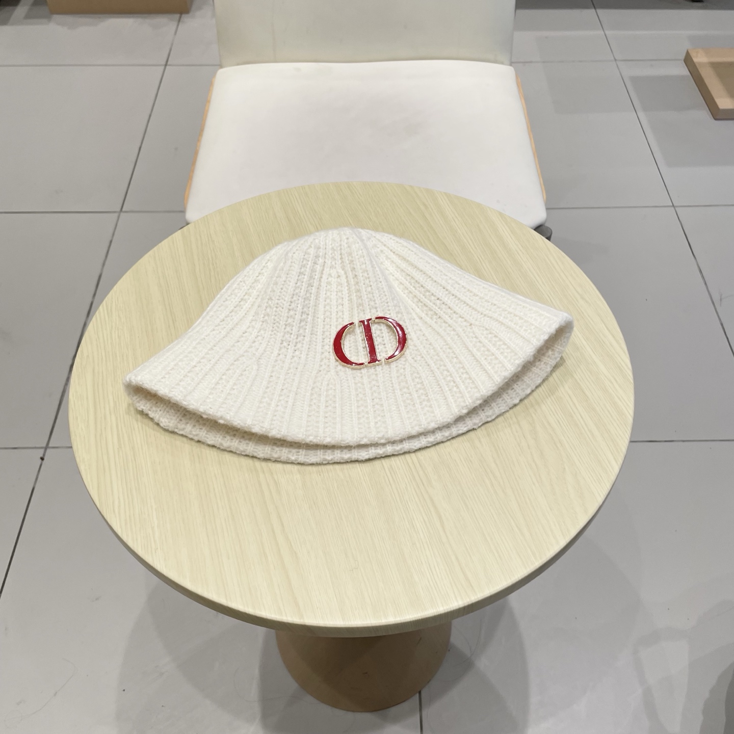 Dior迪奥日系复古纯色水桶帽子女百搭毛绒针织渔夫帽冬季保暖显脸小盆帽女