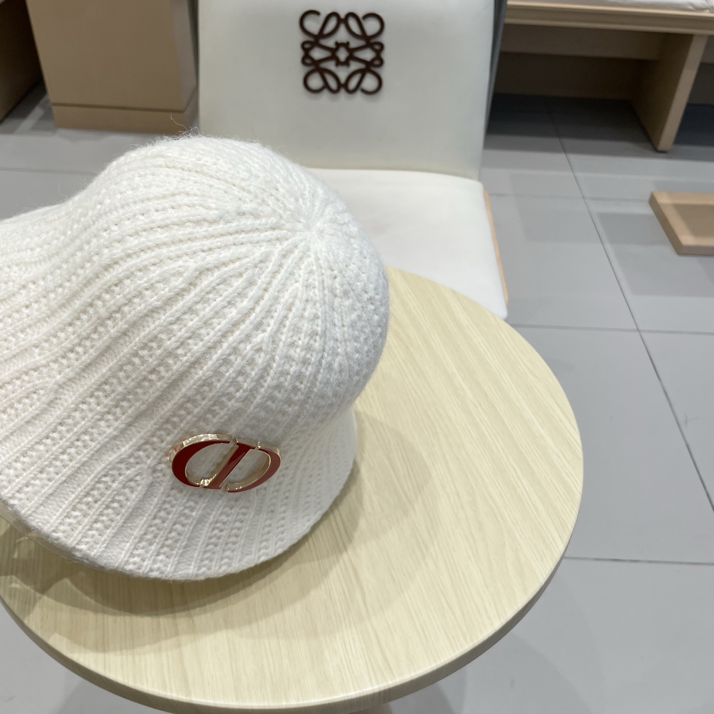 Dior迪奥日系复古纯色水桶帽子女百搭毛绒针织渔夫帽冬季保暖显脸小盆帽女