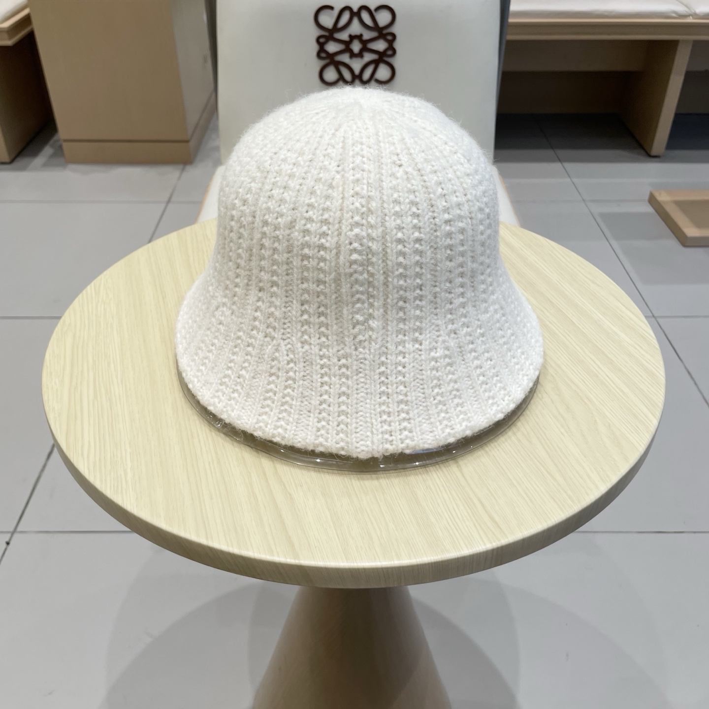 Dior迪奥日系复古纯色水桶帽子女百搭毛绒针织渔夫帽冬季保暖显脸小盆帽女