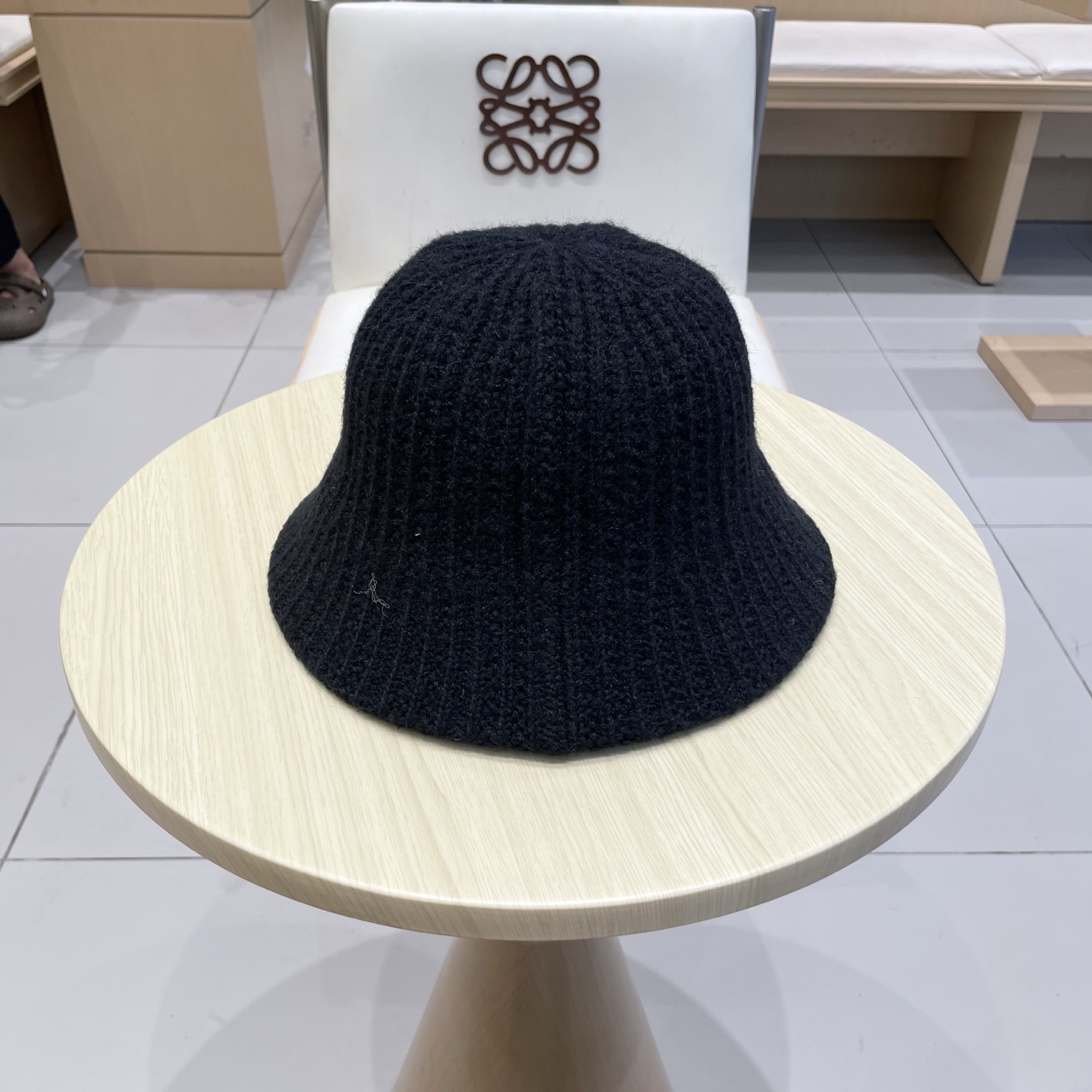 Dior迪奥日系复古纯色水桶帽子女百搭毛绒针织渔夫帽冬季保暖显脸小盆帽女