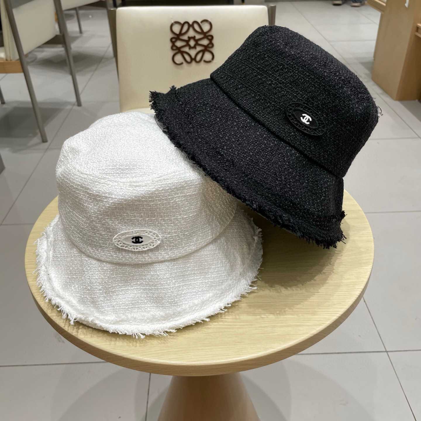 Chanel渔夫帽2025新款日系休闲百搭显脸小素颜盆帽设计感遮阳太阳帽子女