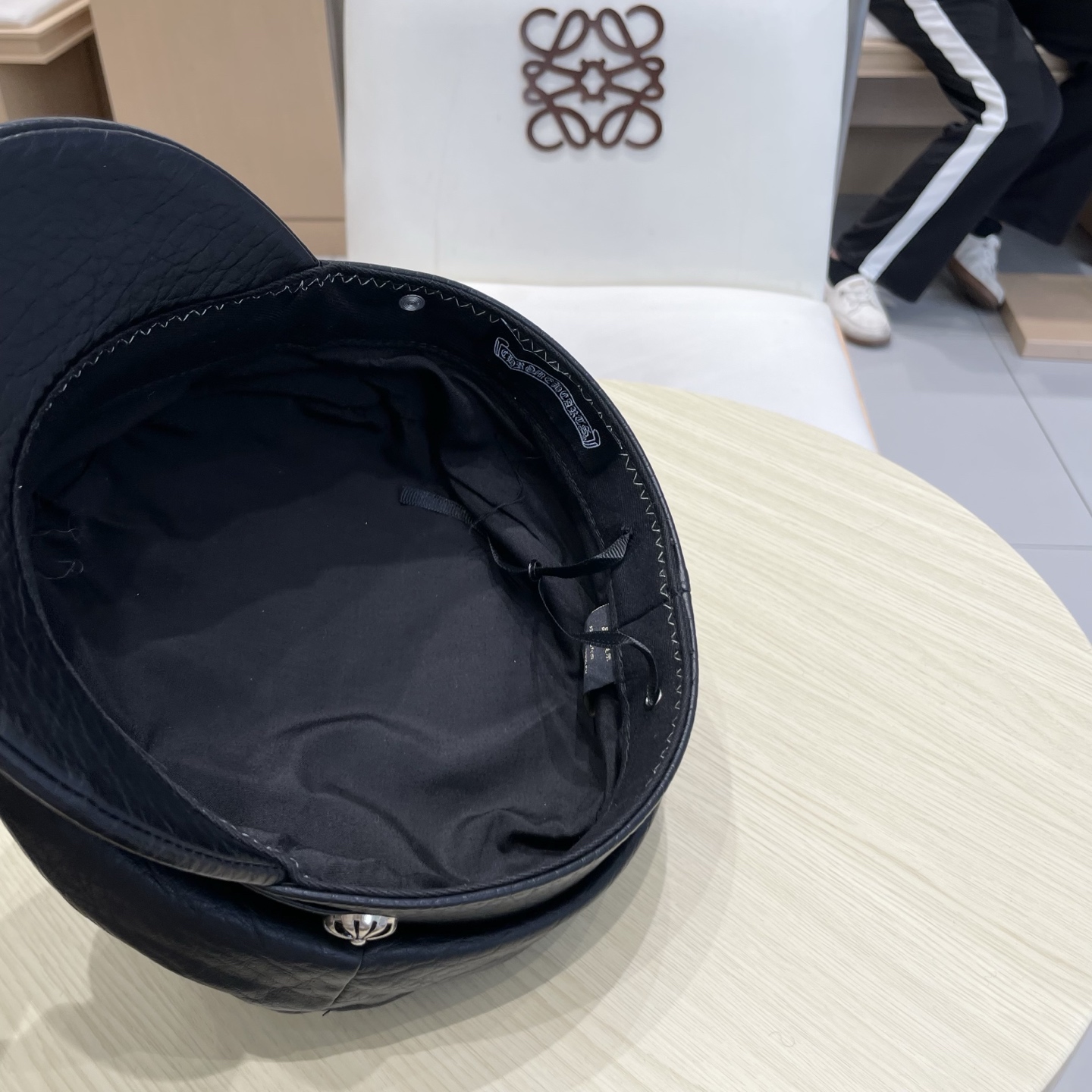 Chrome Hearts春秋冬季真皮帽子男女士情侣同款保暖薄款平顶帽鸭舌帽